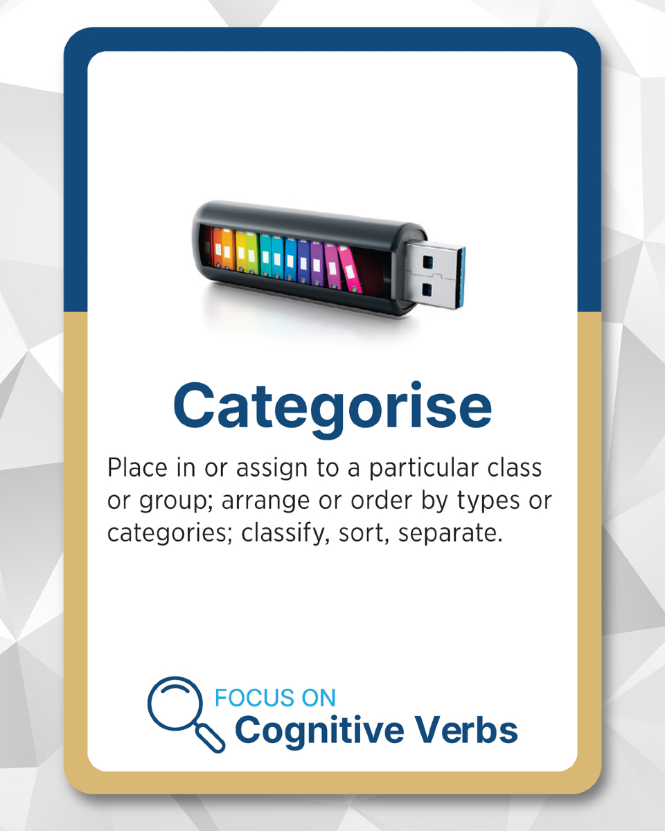 Categorising helps organise your thinking and make sense of complex concepts 🗂️✨📊
#CognitiveVerbs #Organisation #StudySkills #CriticalThinking
