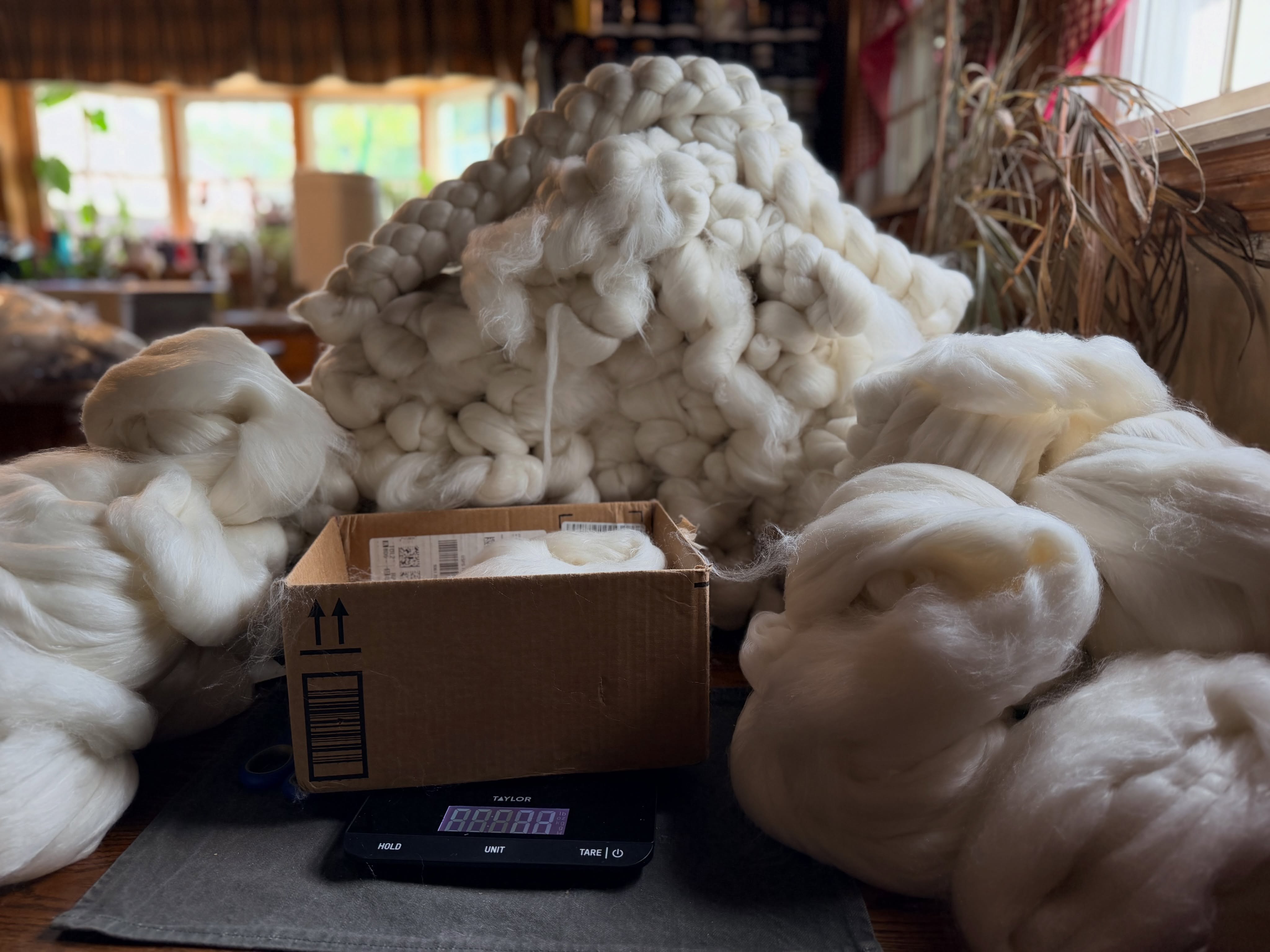 Prepping for Tour De Fleece is Real!!!! This new Shaniko/ Silk fiber is Oooh La Lah! I can’t wait to spin some handspun up!
#fiber #shaniko #spinning #spinnersofinstagram #handspun