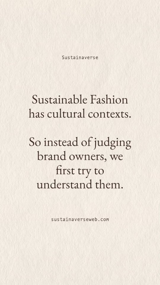 Sustainable fashion does not exist in a vacuum.
It carries history, geography, economics, craftsmanship, survival, aspiration, and culture within it.
A small brand in a remote town, an artisan collective preserving a centuries-old textile, a growing label trying to balance ethics with affordability — every journey is different.
Before criticism, there must be context.
Before assumptions, there must be understanding.
The future of fashion needs more conversations rooted in empathy, systems thinking, and cultural awareness.
#sustainablefashion #fashionwithpurpose #culturalcontext #sustainaverse #fashionindustry