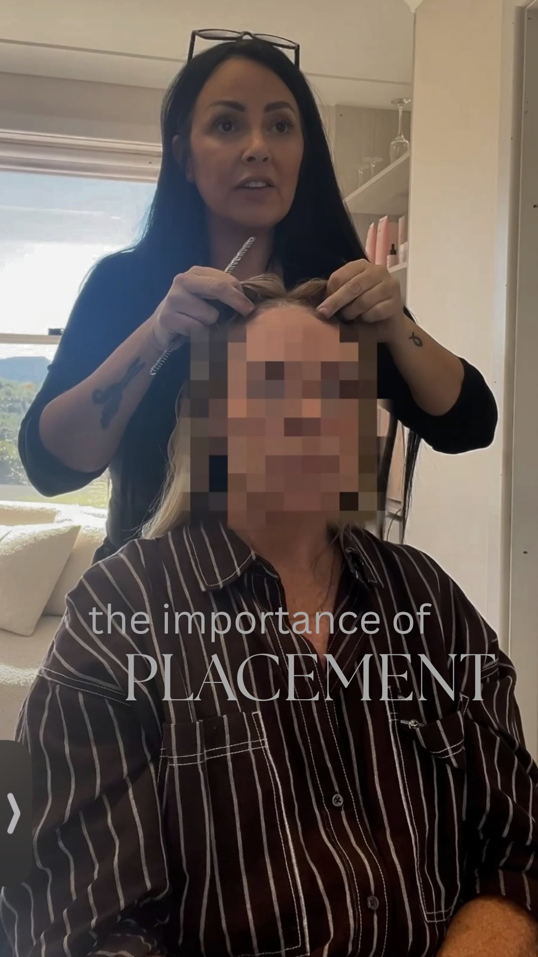 Come reinstall a Micro Skin Topper with me..
Placement is the key to feeling like you have a natural look. This is why I take my time with the consult prior to adhering, so that we are on the same page with how your wanting your final look.
#womenshairreplacement #womenshairloss #wollongonghairreplacement #cnchairsystem