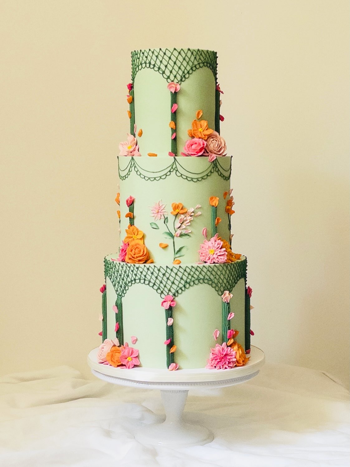 For Sabrina & Monish 🌺
Inspired by @pineflour
#torontoweddings #torontoweddingcakes #buttercreamflowercake #buttercreamflowers #weddingcake