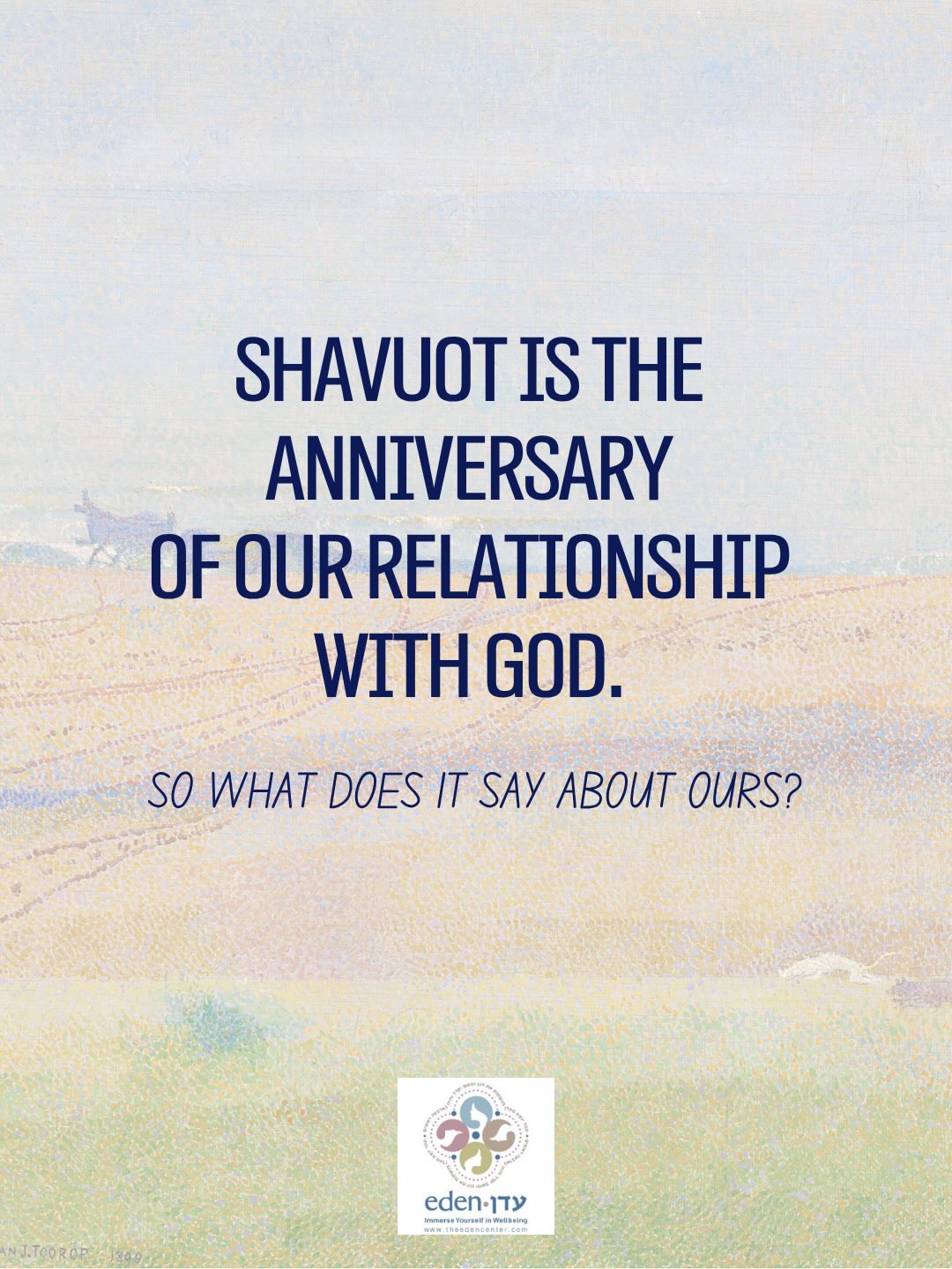 Relationships don’t run on autopilot, not our relationship with Hashem, and not our relationships with each other. 🛑❤️
Every year on Shavuot, we don’t just remember the giving of the Torah; we relive the renewal of our ultimate covenant. But how do we sustain that baseline closeness on a daily basis?
By implementing the divine strategy of מועד intentionally protecting sacred time and sacred space to meet each other without the noise, screens, or stress of the outside world.
Swipe left to see what making your own “Mishkan” looks like in a modern marriage. 🛌📱✨
This chag, ask yourself and your partner: Where is our Ohel Moed? What time and space are we actively protecting for each other? Chag Sameach! 🌾