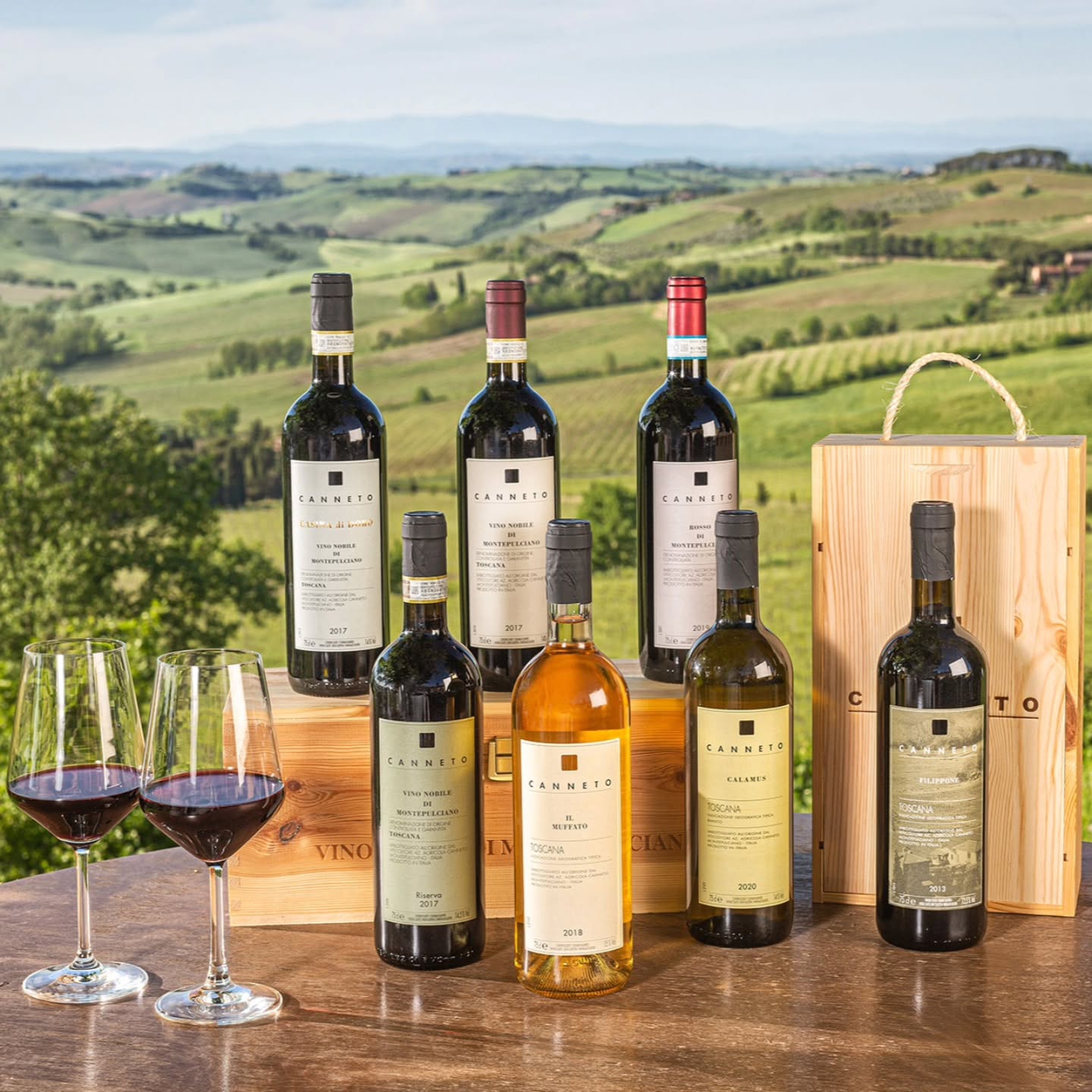 Great news from Wine Enthusiast
We are proud to share the latest scores from the June/July 2026 Buying Guide:
Canneto 2019 Riserva (Vino Nobile di Montepulciano) – 92 Points
"Sophisticated and minerally with some spice that likes to linger." A bold wine with aromas of smoky cherries and wild blackberries.
Canneto 2019 (Vino Nobile di Montepulciano) – 91 Points
An alluring nose of black cherry and menthol, leading to a velvety palate layered with dark chocolate and blackberry.
Thank you to the critics and to our team for the hard work behind every bottle.
Which one are you opening tonight? Let us know in the comments.
#CannetoWine #VinoNobile #WineEnthusiast #TuscanWine #WineLovers