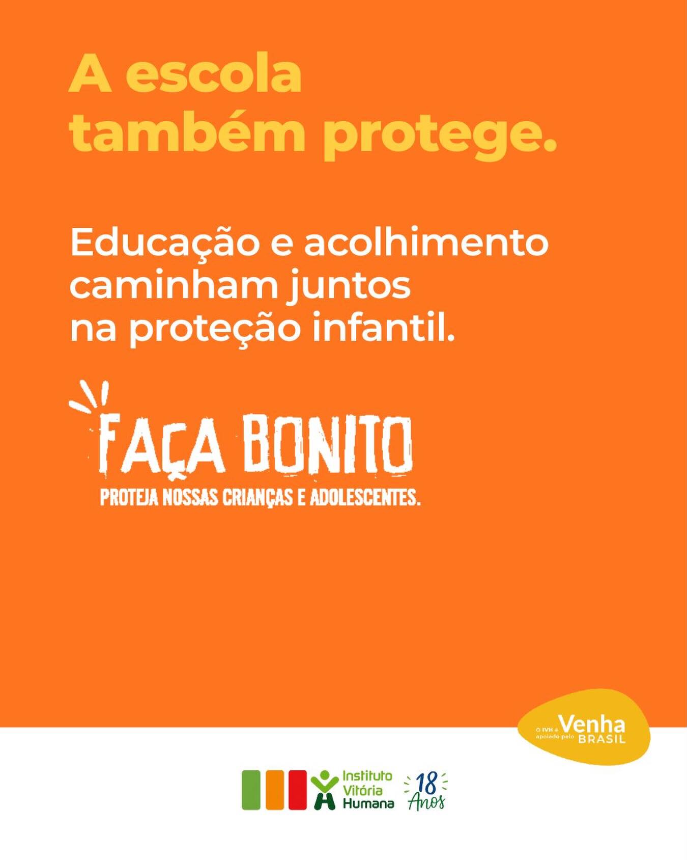 A escola faz parte da rede de proteção de crianças e adolescentes.
Ações educativas, espaços de escuta e ambientes acolhedores ajudam na prevenção e no fortalecimento do cuidado com a infância.
Proteção infantil é responsabilidade coletiva.
#institutovitoriahumana #ivh #maiolaranja #internetsegura #segurançadigital