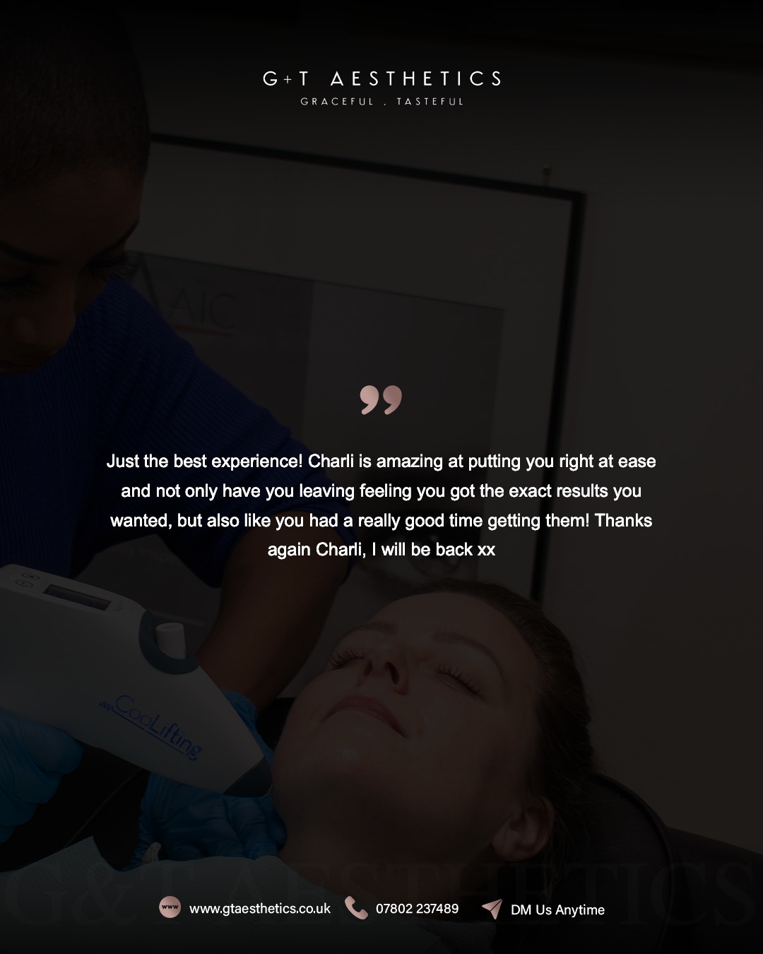 Consistent client satisfaction is at the heart of every treatment I deliver.
Every appointment is approached with care, precision and a commitment to helping clients feel heard, reassured and confident in their results.
Reviews like this mean so much - thank you for trusting me with your care. ✨
📲Enquire or visit www.gtaesthetics.co.uk for more info.
#ClientTestimonial #AestheticClinic #TrustedCare #FiveStarService #GTAesthetics