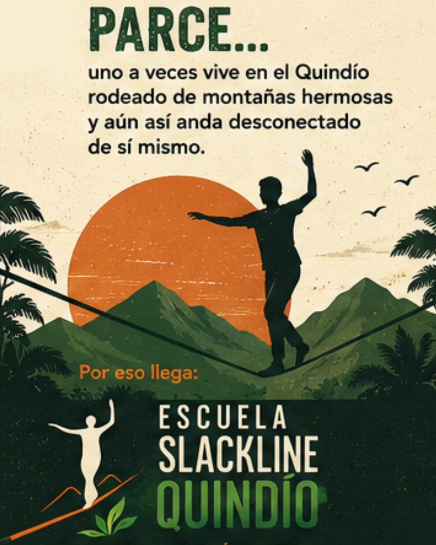 Abrimos un nuevo espacio. No en Bogotá, En #Armenia #Quindio
#slackline
Entérate de qué trata en este carrusel.
Te invitamos a seguir la cuenta @escuelaslackquindio en Armenia y @escuelaslackbogota en #Bogotá
Estaremos para servir con todo el amor del mundo.