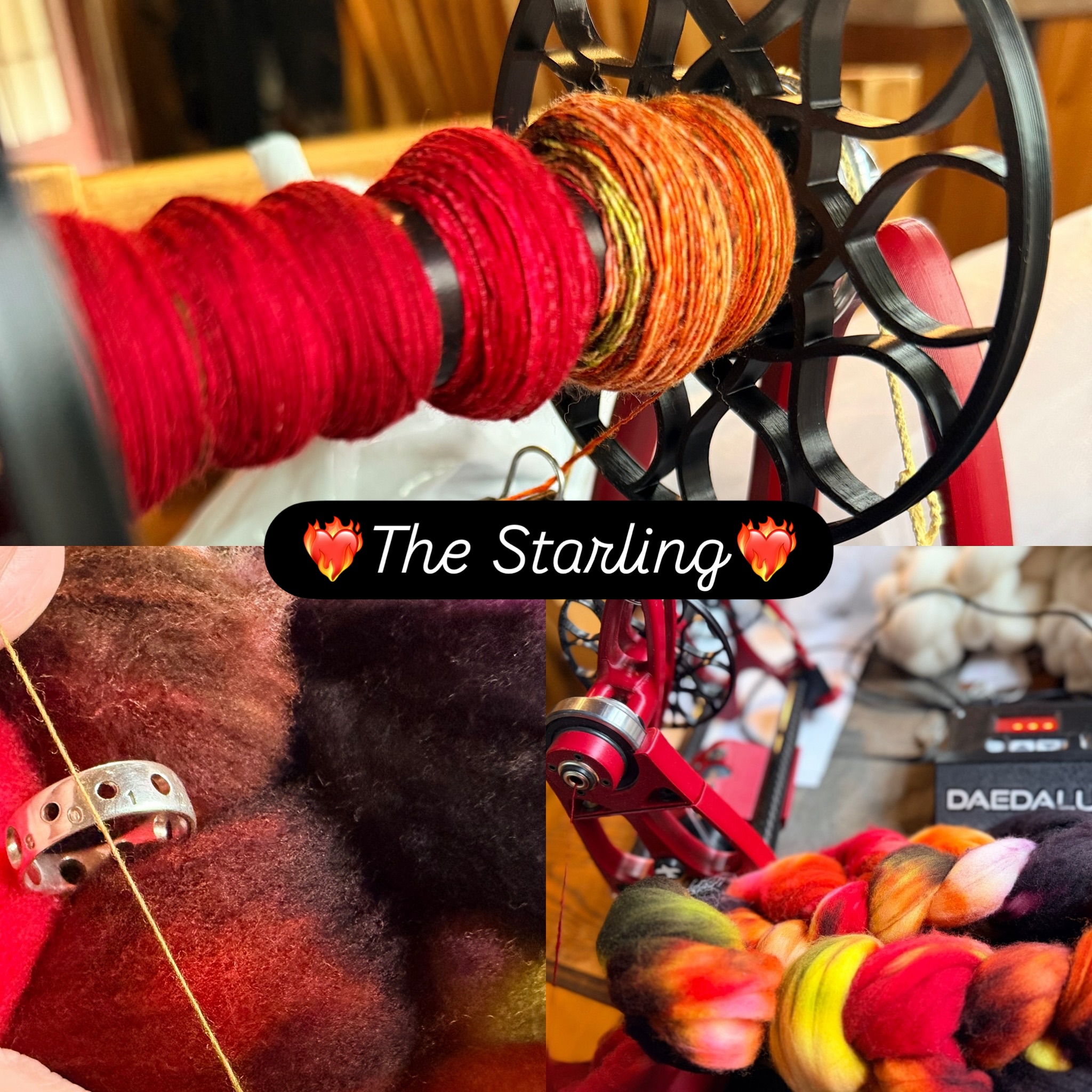 Yep… I know… What you may not have known is at MDSW I bought 2 wheels 😱🫣🥰 I bought a Hansen and a Starling. In my defense I use almost every one of my wheels everyday. Does that seem crazy, yes it does, but that’s just a day in the life of production spinner and honestly I love my life! If you are inquisitive about the Starling I’ll post a review on my YouTube channel for you! I Love it of course but I’ll give you in depth why. @daedalusspinningwheels
#spinning #spinningwheel #espinner #handspun #handspinner