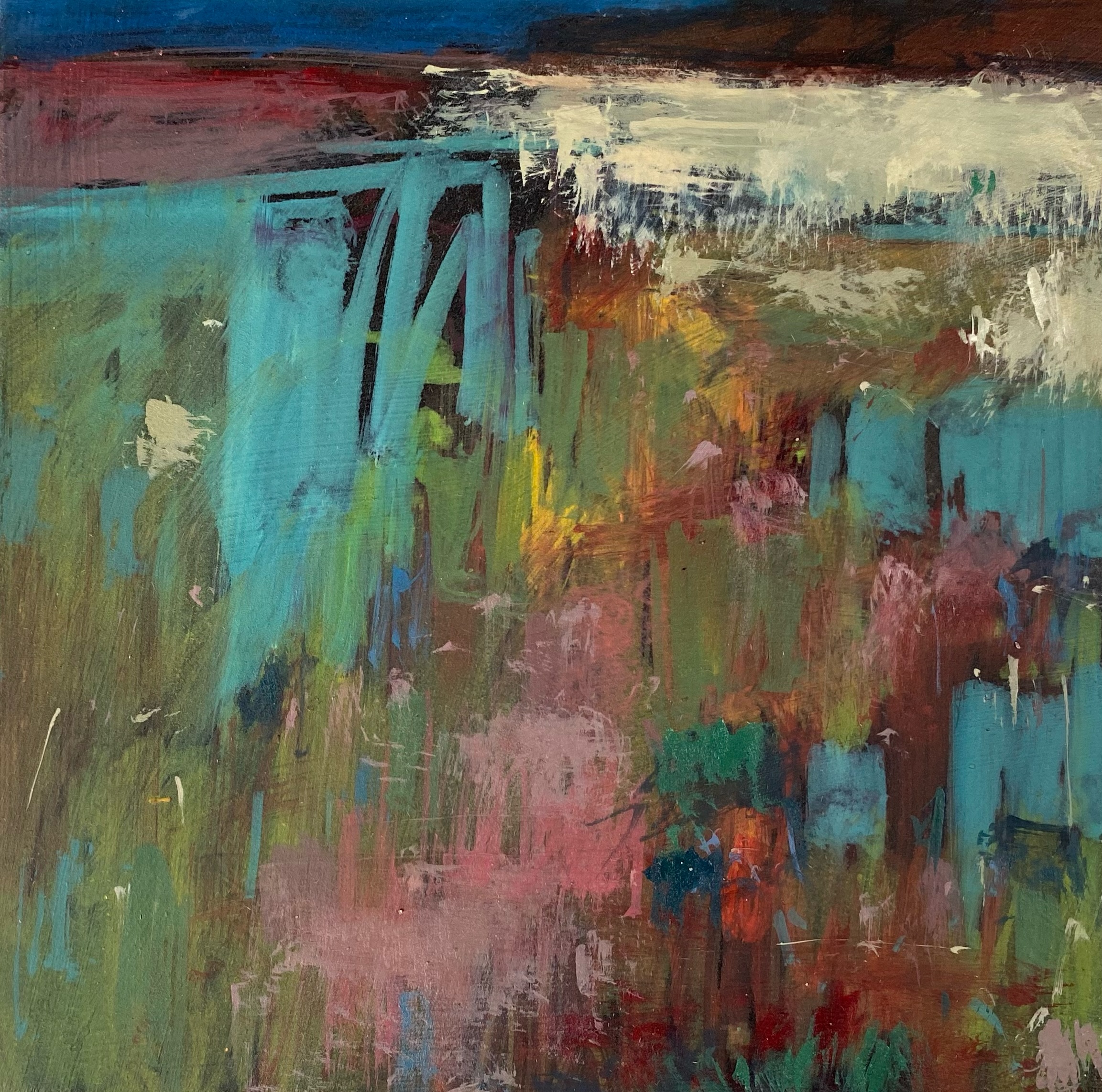 There was something about the marram grass that I didn’t want to take this painting much further I’m going to let the painting sit for a bit now.
