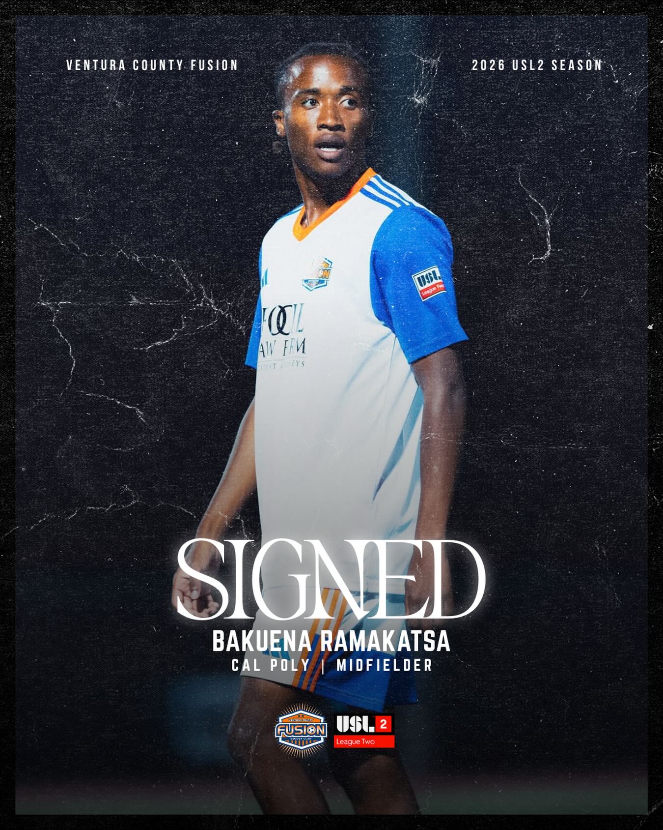 ꜱɪɢɴᴇᴅ 🔵🟠
Bakuena Ramakatsa returns for the 2026 USL2 season.
@uslleaguetwo @bakuena_7
#Prideofthe805 #VamosFusion