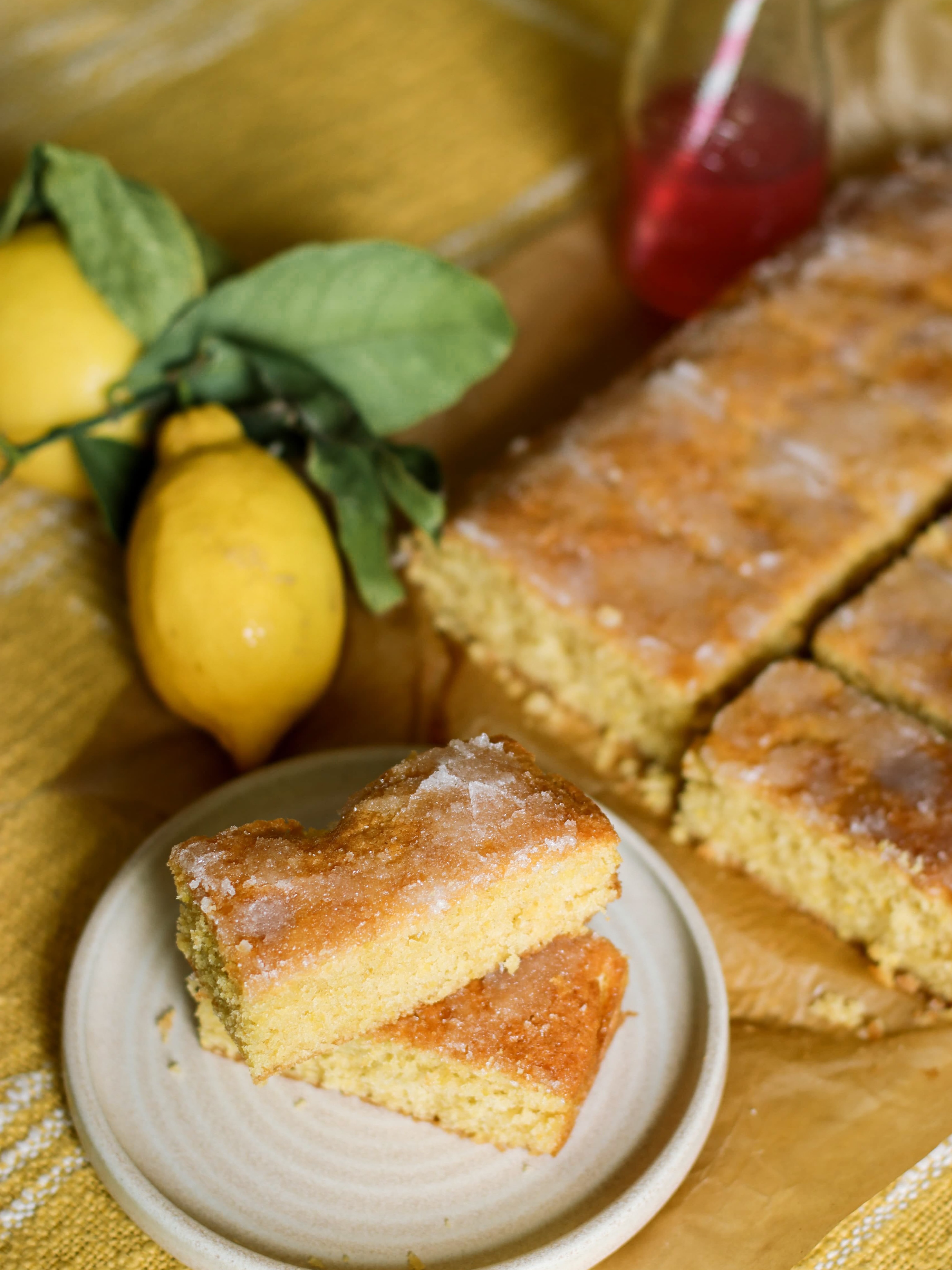 Bake of the week is our Lemon Drizzle Tray Cake.
Bright, buttery and brimming with delicious citrus flavour from fresh citrus zest and juice.
We finish this cake with a sharp, tangy lemon drizzle that cuts through beautifully without being too sharp.
Perfect with coffee. Perfect with tea. Perfect with lemonade. Perfect straight from the counter into your mouth. It’s delicious!