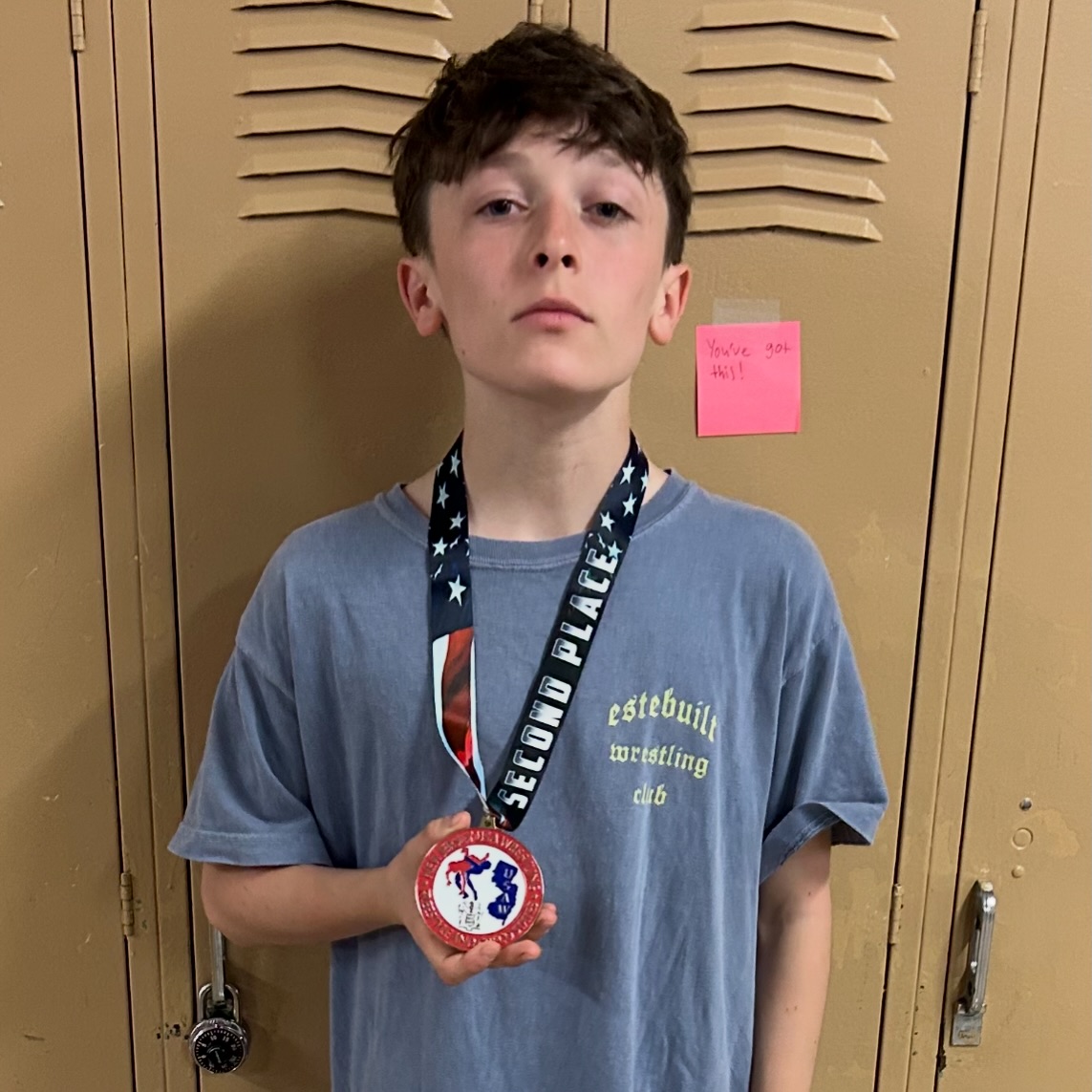 CONGRATULATIONS Cooper Happel! 2ND PLACE🥈 at the USAWNJ Greco Tournament