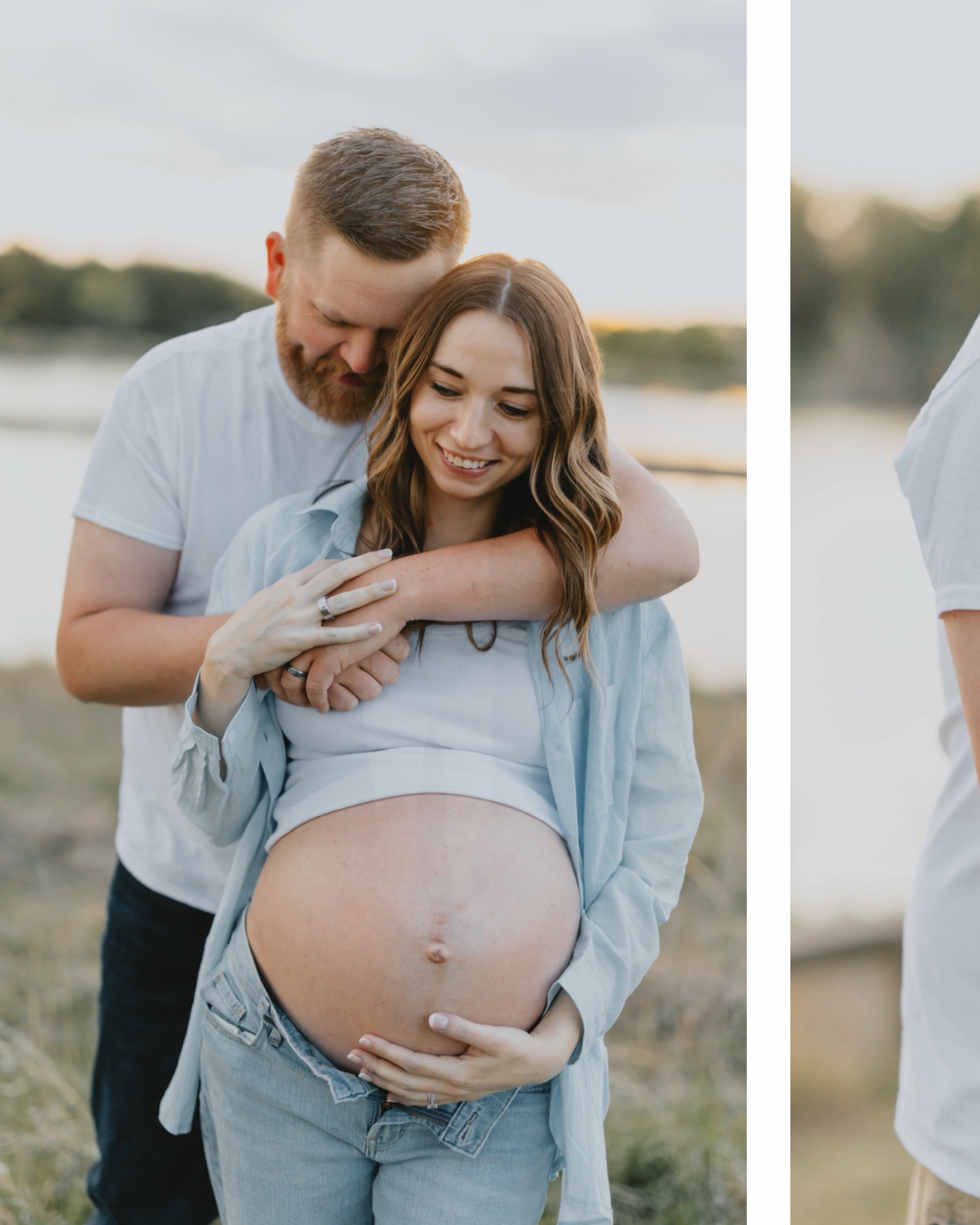 She looks so perfect that I forgot there are three babies in there 🫣❤️. #lifeunpredictablephotography #maternityshoot #newbornphotographer