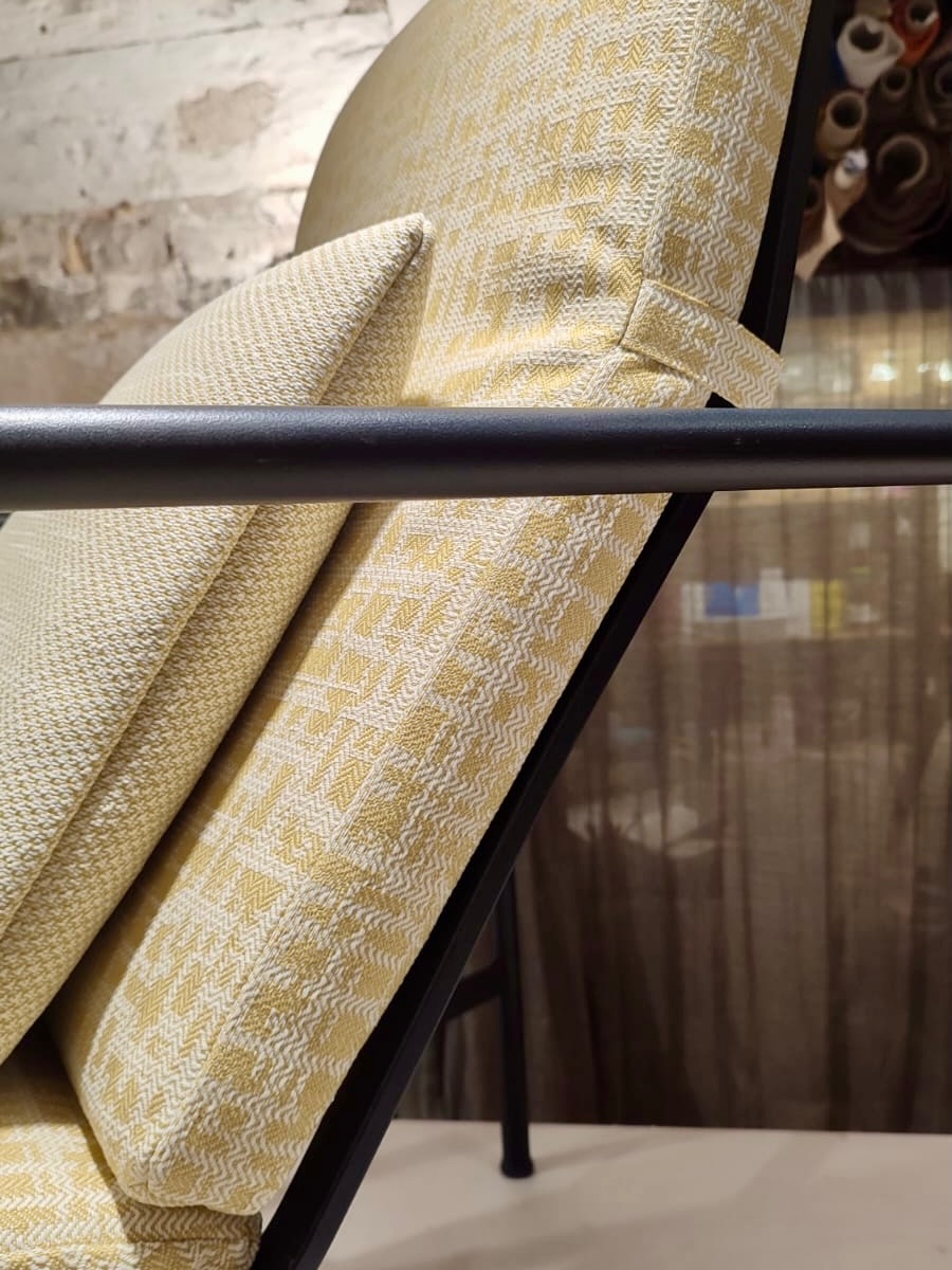 Coussins sur mesure pour un ensemble de mobilier extérieur.
Mousse Dry feel et tissu outdoor @englischdekor