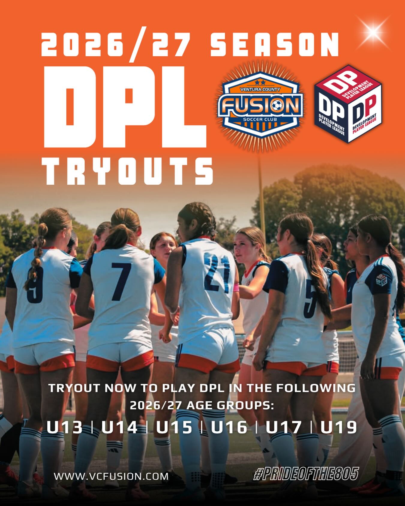 VC Fusion DPL Girls Tryouts
Ready to compete at the next level? Join VC Fusion DPL for the 2026/27 season!
Tryouts for existing teams at the U13–U19 ages to compete in DPL — providing a high-level, competitive environment.
Don’t miss your chance to be part of something bigger.
👉 Register now using link in bio