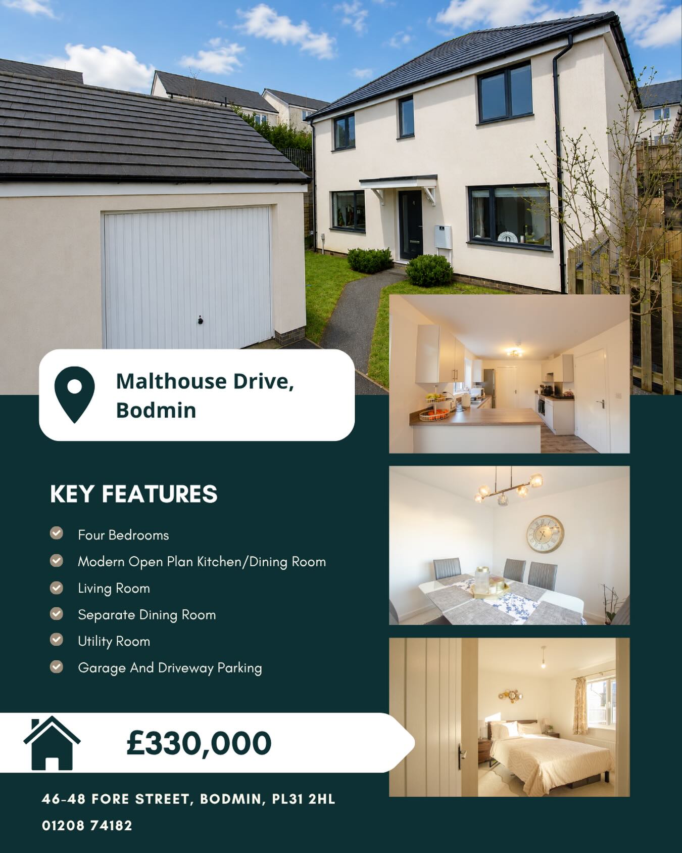 🙌 NEW PRICE 🙌
📍5 Malthouse Drive, Bodmin
🏠 £330,000
Set within a sought-after residential development, this attractive five-bedroom family home offers generous, thoughtfully arranged accommodation, perfectly suited to the demands of modern family living.
To enquire about this property, please call our Bodmin Branch on 01208 74182 📞
#cornwallliving #cornishestateagents #propertiesforsale