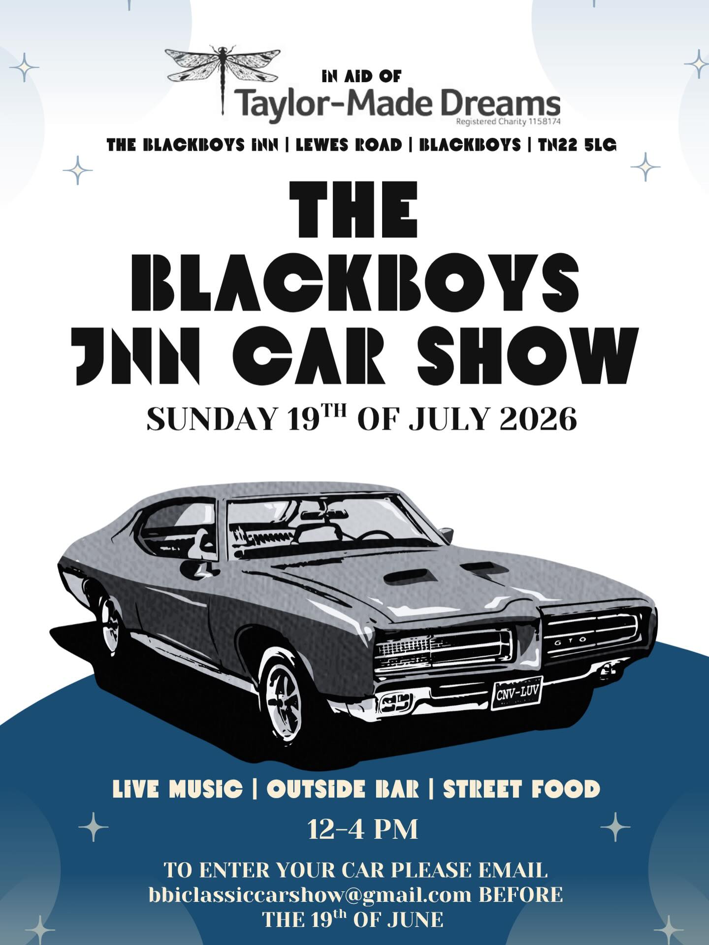 It is just under two months until our annual car show and one month until your chance to enter expires..
If you haven’t entered yet, please email bbiclassiccarshow@gmail.com to get booked in!