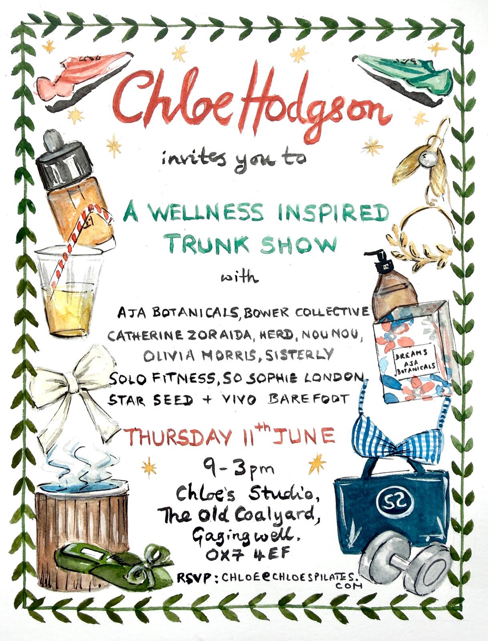 ✨ SAVE THE DATE ✨
I’m so excited to invite you to our Wellness Inspired Trunk Show at The Old Coal Yard 🤍
Thursday 11th June ✨9am–3pm
Think: wellness, movement, shopping, connection, gorgeous brands, delicious coffee and a lovely day out 🫶🏼 We’ll have 4 classes running throughout the day at the studio and if you book onto a class, you’ll also receive a complimentary hour at the brand new @the_hot_box_co saunas, hot tubs & ice plunges at The Old Coal Yard✨
CLASS TIMETABLE:
• 8:30am Strength & Conditioning with Chloe
• 9:30am Dynamic Pilates Sculpt with Chloe
• 11:00am Barre with @alexandrapilates
• 12:30pm Strength with @transcendwithlaura
We’ll also be hosting beautiful mini Gua Sha workshops with @starseednatural throughout the day 💫
Bring your friends, family and spread the love — it’s going to be such a gorgeous feel-good day 🤍 Plus @the_old_coal_yard cafe will be back open for coffees, breakfast & lunch ☕️ Book your class via the link in bio (or head to chloespilates.com) + RSVP to chloe@chloespilates.com
Shop with some amazing brands @catherinezoraida
raida @aja_botanicals @bowercollective @herdwear @nou.noulondon @sosophielondon @sophiestanbury @oliviamorrisathome @sisterly_lab @vivobarefoot @solohomegym
HUGE thank you to the incredibly talented @susannahtaylor_ for creating this wonderful invitation ✨Would absolutely love to see you there ✨Chloe x