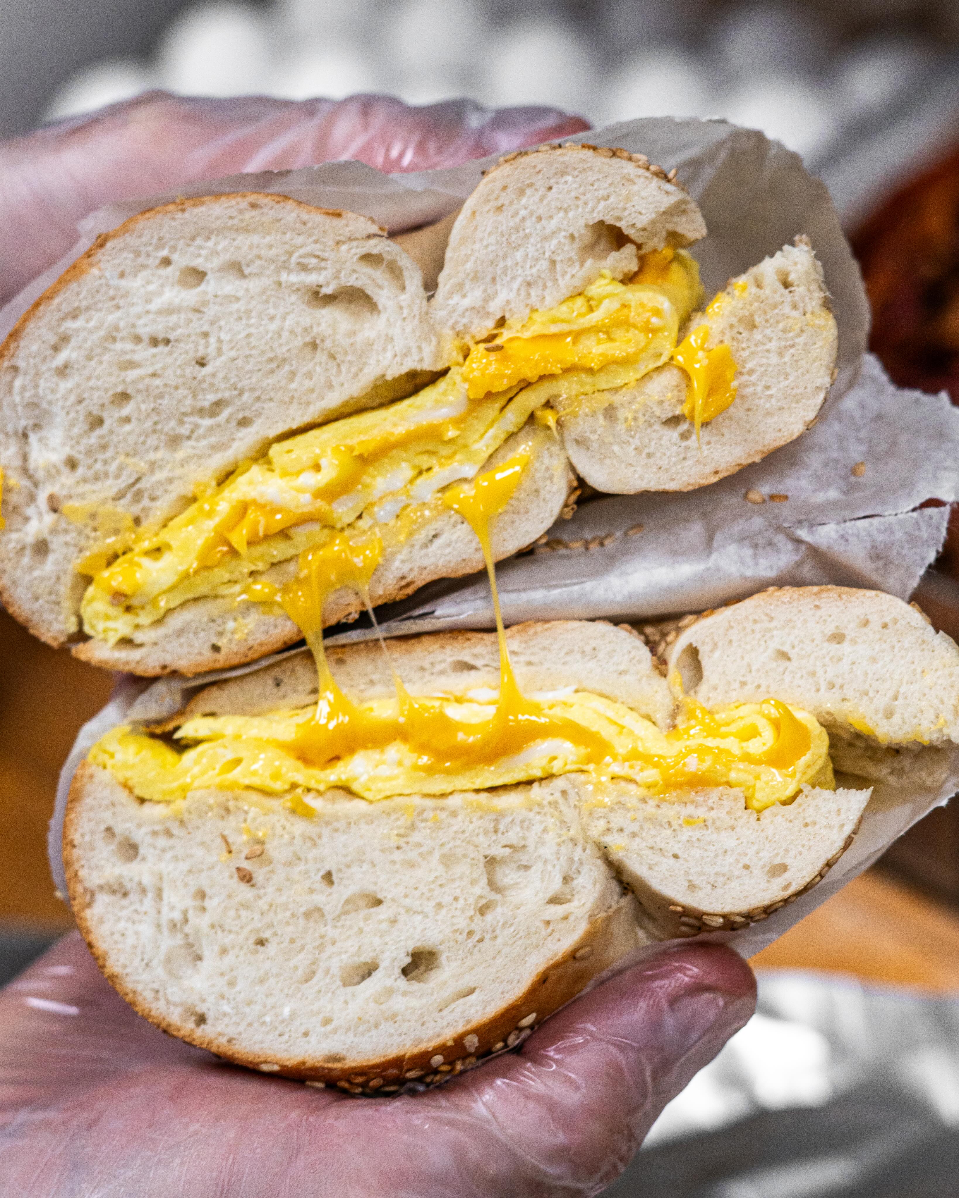 Some mornings just call for a classic egg and cheese.🔥🥯 Come see us at Cino’s and start your day the right way ✨#CinosHotBagels
#bagel #deli #longisland #oceansideny