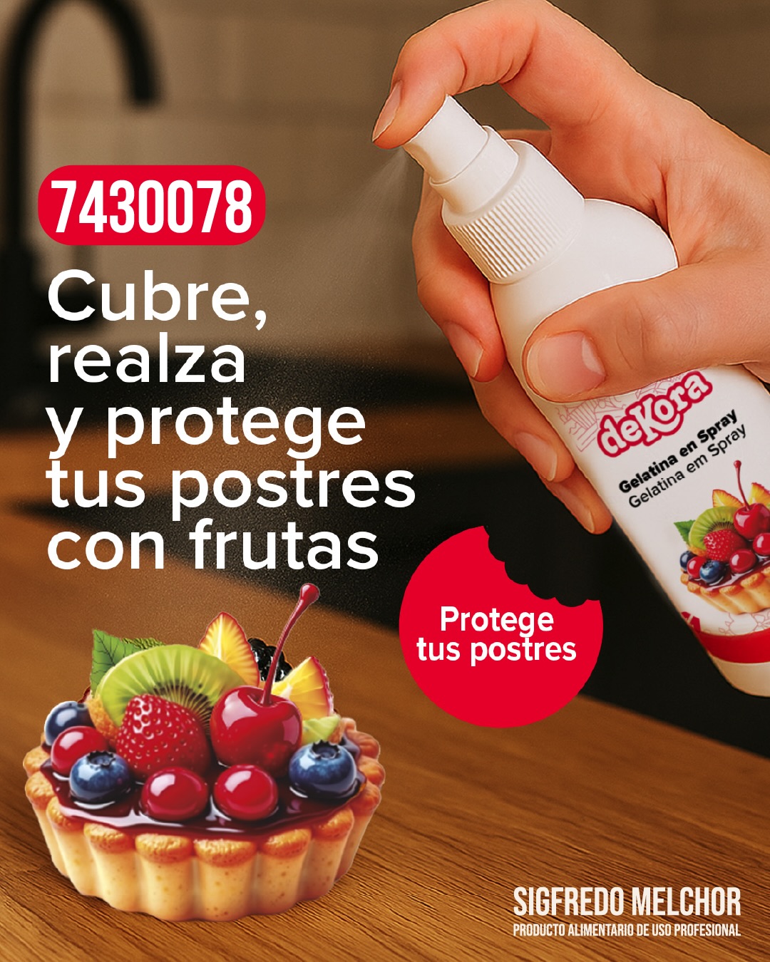 ✨ Dale a tus postres un acabado profesional con la nueva Gelatina en Spray Dekora 🍓🍰
Ideal para aportar brillo, proteger frutas y realzar tus creaciones de forma rápida y sencilla.
✅ Brillo profesional inmediato
✅ Fácil de aplicar
✅ Sin gluten y sin sabor
✅ Perfecta para tartas, frutas y repostería creativa
📦 Código producto: 7430078
📍 Disponible en Sigfredo Melchor
🌐 www.sigfredomelchor.com
#Dekora #GelatinaEnSpray #ReposteríaProfesional #Pastelería #BrilloProfesional Postres CakeDesign ReposteríaCreativa SigfredoMelchor Tartas Bakery Pasteleros DecoracionDePostres FoodStyle ReposteriaCanarias