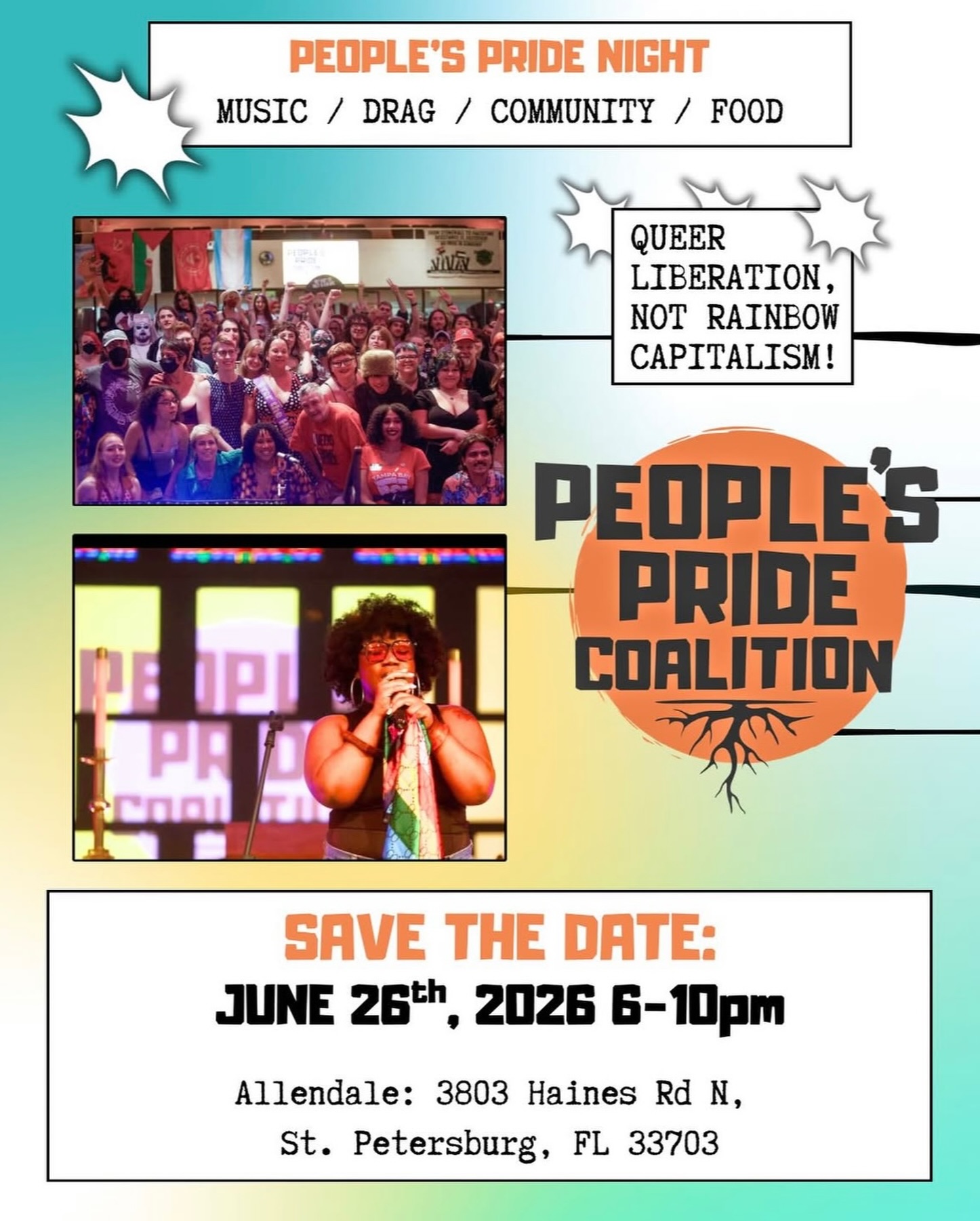 SAVE THE DATE! More details coming soon, but we will be hosting our 2nd People’s Pride night in June! Tell your friends!! 💗
@peoplespridecoalition