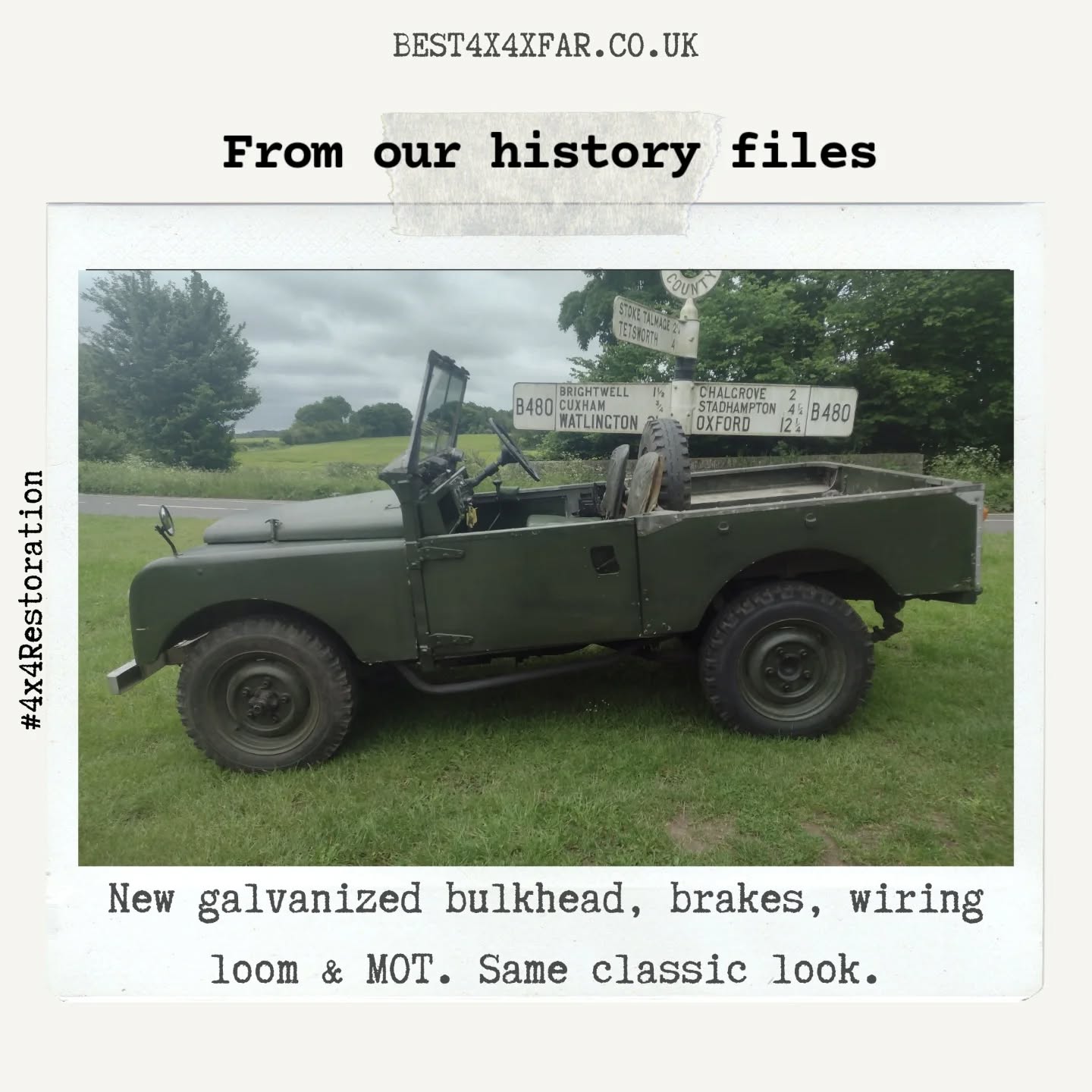 So busy before the bank holiday/half term holidays we are dipping into our back catalogue of work today #best4x4xfar
#4x4restoration
#seriesonelandrover
#landroverlegend