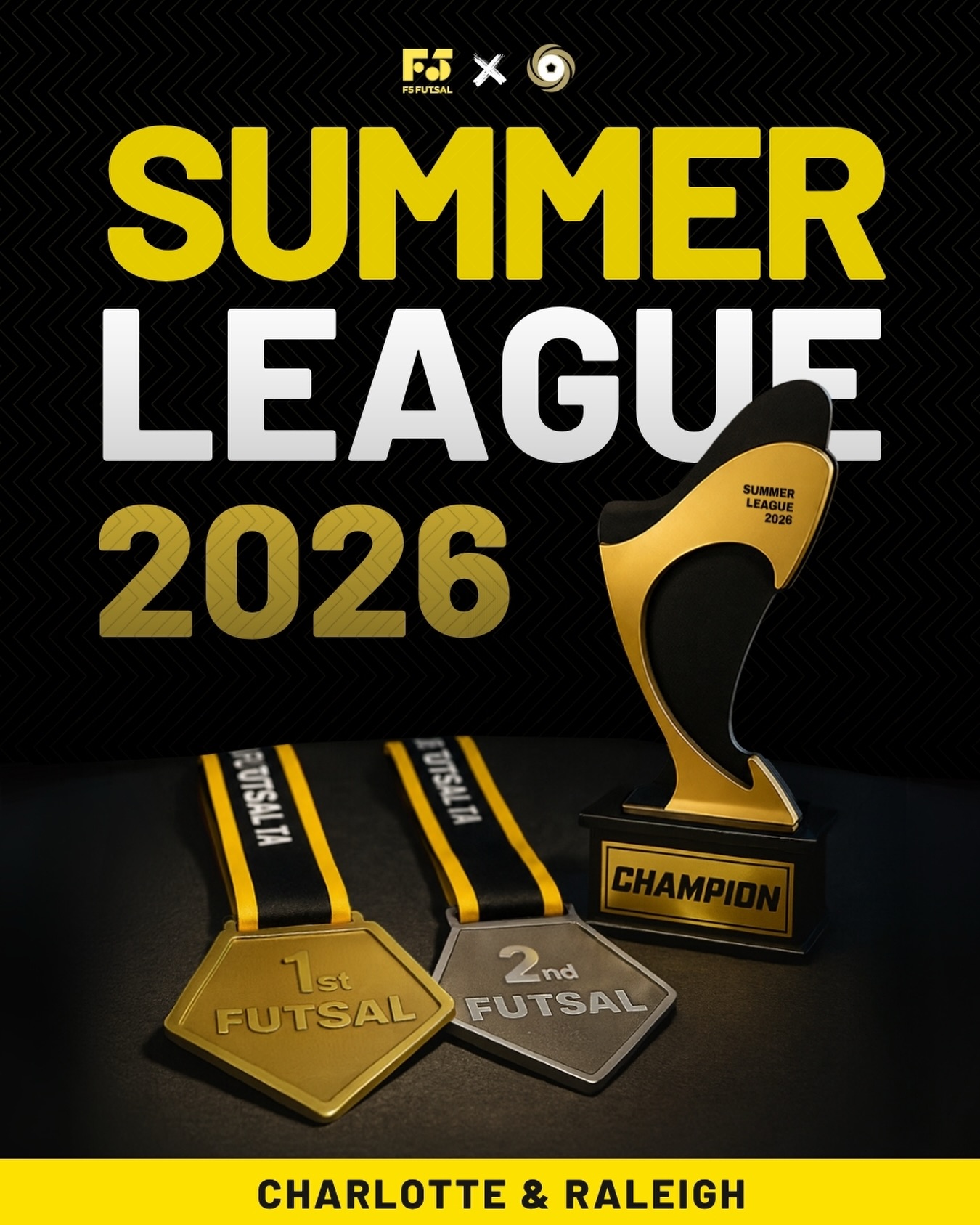 The Summer League is officially here. 🏆
This summer, players in Charlotte and Raleigh will have the opportunity to compete in Futsal matches, further expanding their growth through the period.
Fast games, more touches, more actions, and more learning moments.
And families do not need to register with a full team.
Players can register individually as free agents, and our staff will place them on teams based on age and level to create balanced and competitive environments for everyone involved.
⚽ Charlotte Summer League
In partnership with F5 Futsal
📍 Prosperity Athletic Club (PAC)
⚽ Raleigh Summer League
Organized by Capital Futsal
📍 Heritage High School
🏅 Championship trophies and medals
🔥 Competitive futsal environment
📅 Weekend matches throughout the summer
We also understand summer schedules can be busy with vacations and travel. That’s exactly why the league format was designed around weekend play with limited games spread throughout the summer, making it easier for families to stay involved while still enjoying their summer plans.
For players who want to stay sharp before the fall season, maintain rhythm during the off-season, and continue developing in a high-repetition environment, this is one of the best ways to do it.
Registration is now open through the link in our bio.