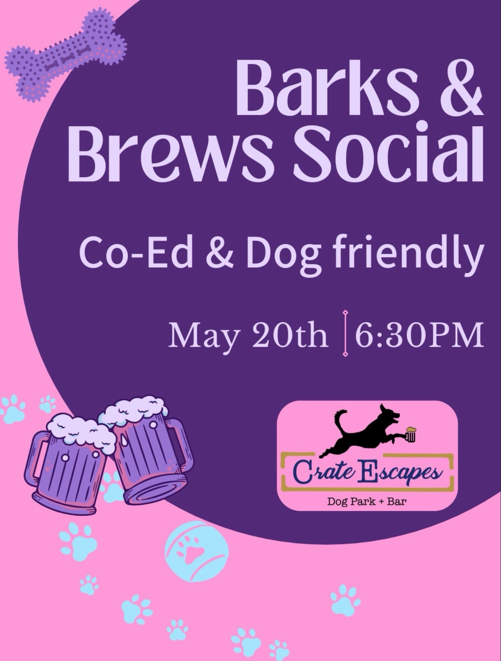 Join us TONIGHT for a Co-Ed Social at @crate_escapes_westfield 🐾 A fun, dog-friendly meetup where you can mix, mingle, and enjoy an evening with friends (both two- and four-legged)! Link in bio to RSVP!
Please be sure to look over the FAQs before attending!
What to Expect:
🐾A relaxed, social atmosphere to meet fellow dog lovers
🐶Off-leash play for pups in a safe and supervised environment
💬Great conversation and connections with the LBF community
🎟️$5 OFF day passes with code LETSBEFRIENDS at checkout
💜both the waiver (for humans) and link to the CrateEscape app (for your pup) will need to be completed!
__________________________________________________
Hiii friends! We’re Bridget & Emily, creators of Let’s Be Friends Indy!
We’re a community of 20k+ women helping you make friends, feel included, and find fun things to do around Indy. Join us for events, local spots,giveaways, and all things connection. You belong here. ✨
👍🏻Like + comment
🫶🏼Share with a friend
🔔 Turn on post notifications
✨ Come to an event,most women come solo!