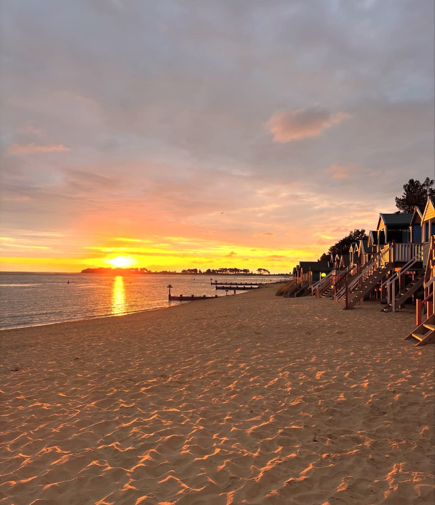 Sunrise on the beach π the weather forecast this week is looking sooooo nice!
