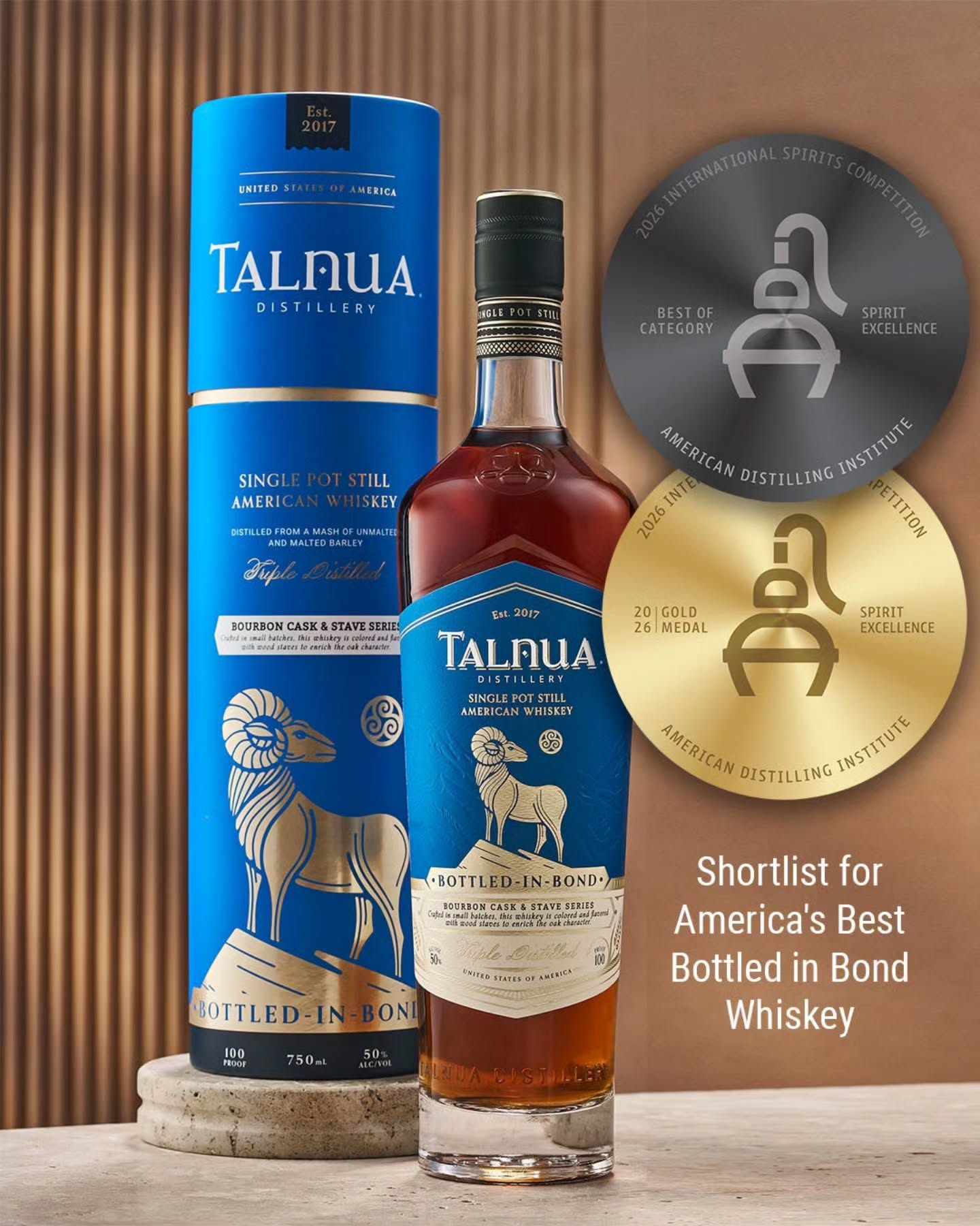Big wins for Talnua at the American Distilling Institute International Spirits Competition #adiisc
Weāre honored to see our American Single Pot Still Whiskeys recognized on a national stage alongside some of the best spirits in the industry. We are expecial proud of our showing alongside other whiskey categories with the Bottled-in-bond designation.
š Bourbon Cask & Stave Bottled-in-Bond Single Pot Still American Whiskey
⢠Best of Category ā Distilled Whiskey
⢠Gold Medal
⢠Shortlist for Americaās Best Bottled in Bond Whiskey
š
American White Oak Cask Bottled-in-Bond Single Pot Still American Whiskey
⢠Gold Medal
⢠Shortlist for Americaās Best Bottled in Bond Whiskey
⢠Perfect Pour ā Shortlist for Americaās Best Whiskey Highball
š„ Olde Saintās Keep 2026 Single Pot Still American Whiskey
⢠Silver Medal
š„ Sherry Cask Finish Bottled-in-Bond Single Pot Still American Whiskey
⢠Silver Medal
⢠Excellence in Packaging ā Bronze Medal
Every bottle represents years of experimentation, patience, and a commitment to pushing Single Pot Still whiskey forward in America. Huge thanks to our team, supporters, and whiskey community for being part of the journey. SlƔinte.
