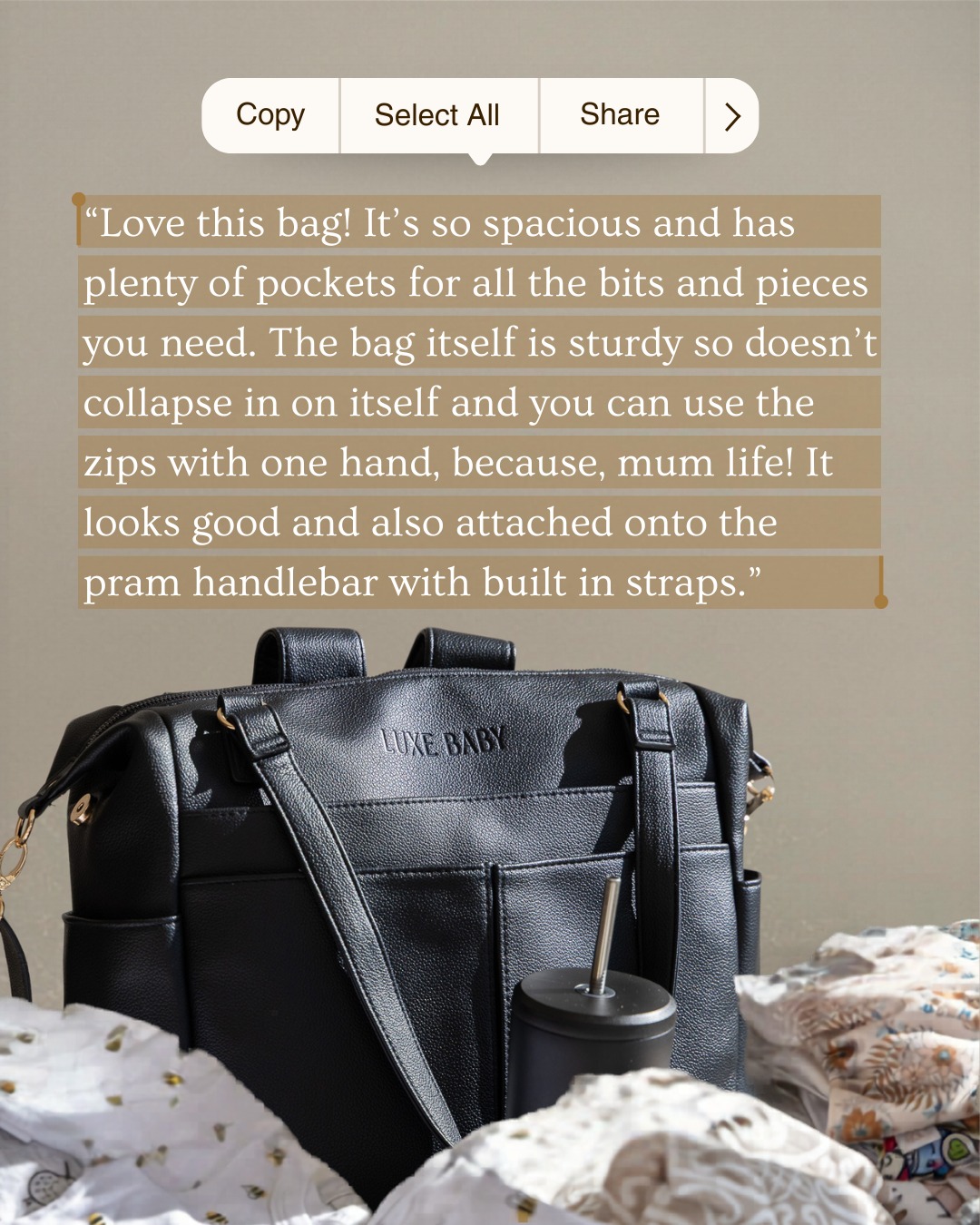 “Spacious, sturdy, and easy to use one-handed… because mum life.” 🤍
Real feedback from a mum who gets it.
#LuxeBaby #NewMothers #Newborn #Toddlers