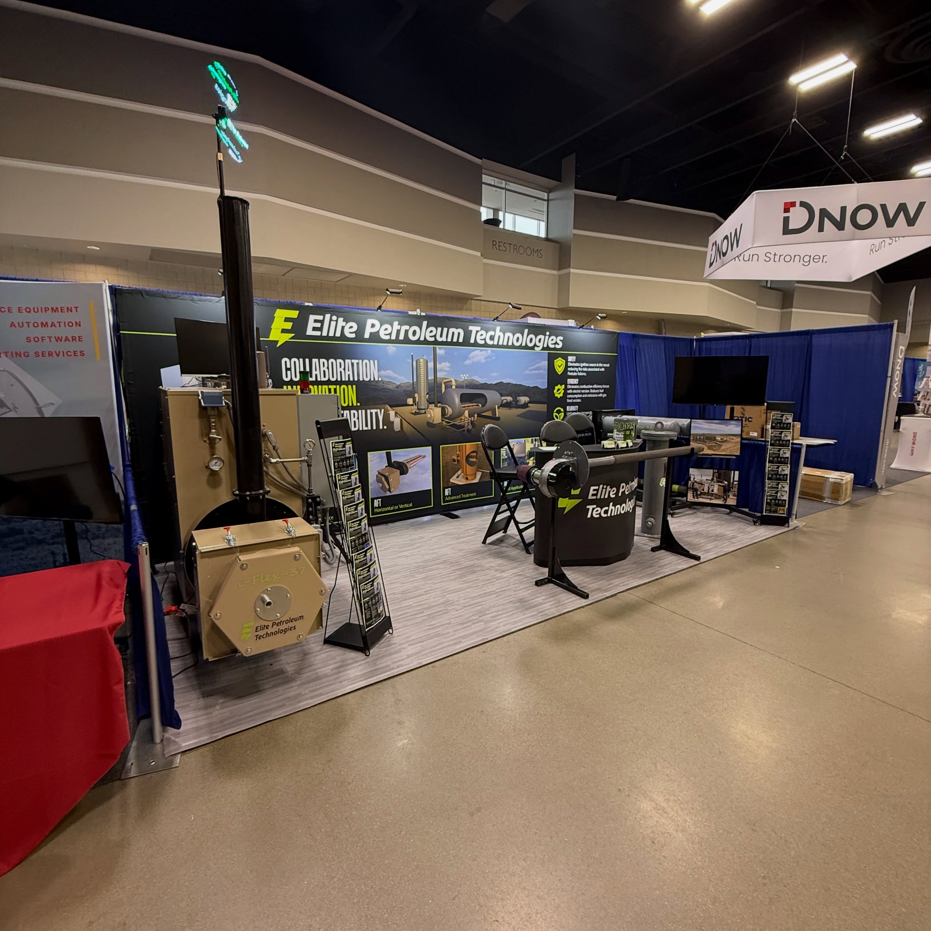 New booth setup for #willistonbasinpetroleumconference ! Come see us at Booth 114!