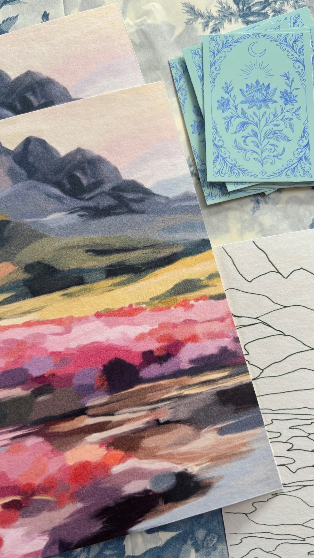 Here’s what my Art Mail Club members received this month.
As always the 5x7 print, sticker and letter, and this time a little colouring piece for them (or keep it as a line drawing!)
Want to get the June send out, sign up by the end of May ✨link in bio - just $15 within NZ or $18 worldwide