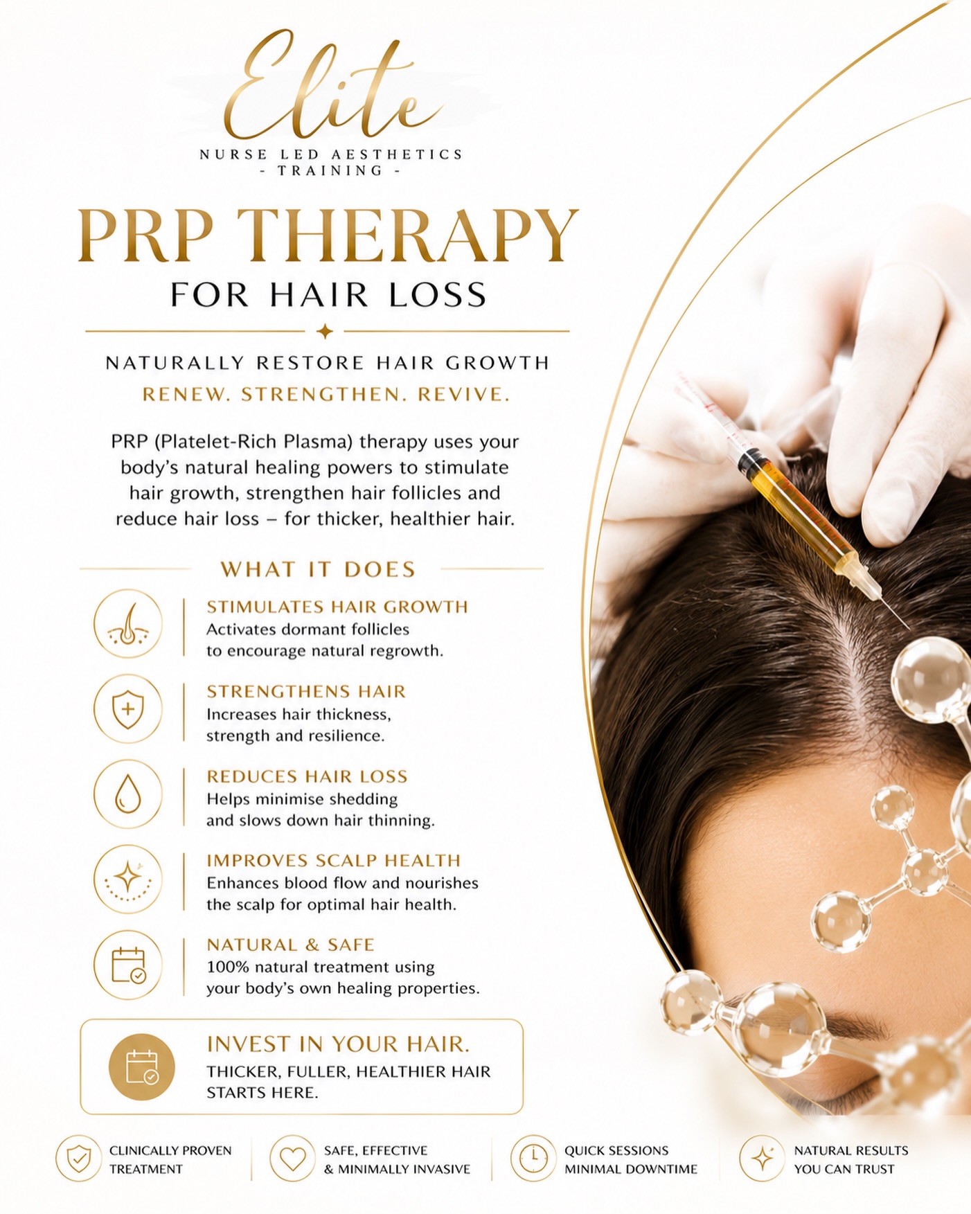Restore confidence from the root. ✨
PRP Therapy for Hair Loss is a natural, regenerative treatment designed to stimulate hair growth, strengthen follicles and improve overall scalp health using your body’s own healing properties. 💉🤍
Perfect for thinning hair, excessive shedding or early hair loss concerns, PRP works to encourage healthier, fuller and stronger hair over time.
✨ Stimulates natural hair growth
✨ Strengthens weak hair follicles
✨ Helps reduce hair shedding
✨ Improves scalp health & circulation
✨ Minimal downtime with natural results
At Elite Nurse Led Aesthetics, we’re here to help you feel confident in your skin — and your hair. 🤍
📍 Wakefield
DM us to book your consultation today.
#PRPHairTherapy
#HairRestoration
#WakefieldAesthetics
#EliteNurseLedAesthetics
#HairGrowthJourney
