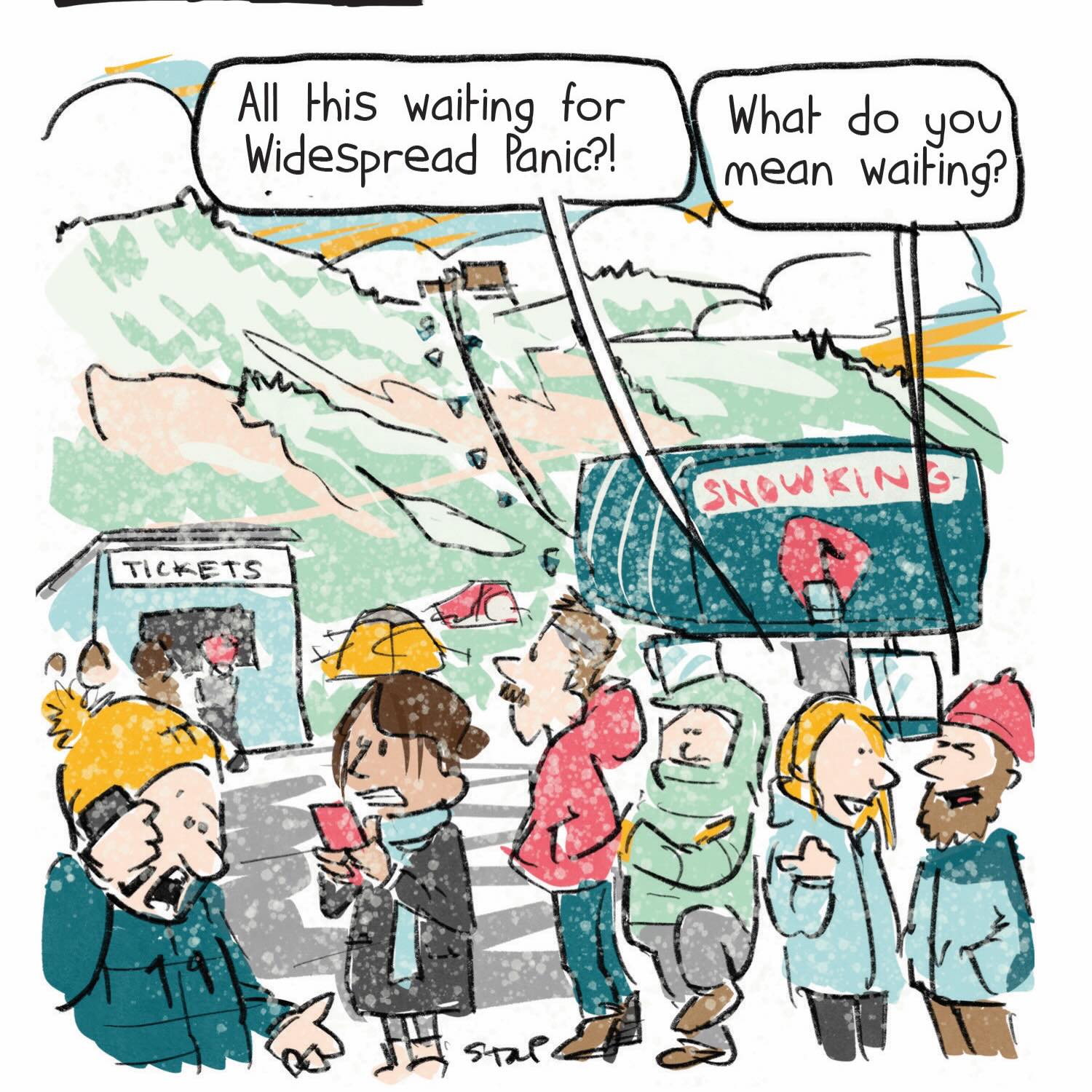 Don’t panic, bring a towel
#widespreadpanic #snowkingmountain #kingconcerts #ticketmaster #scalping