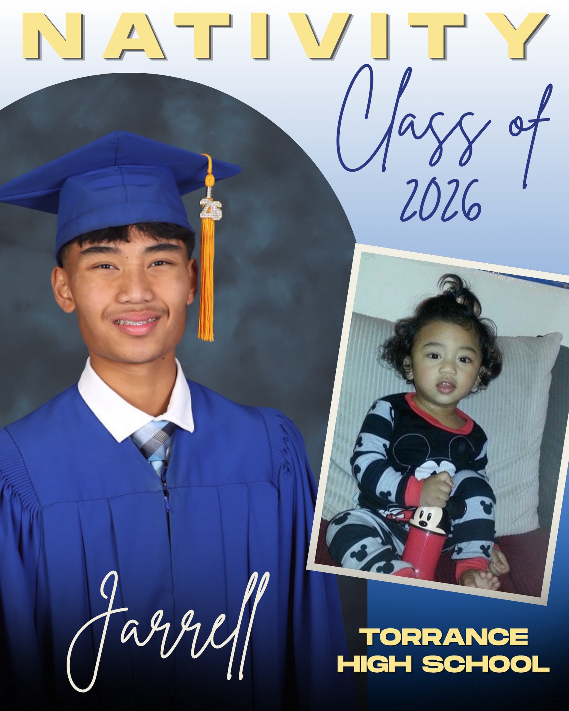 Our graduation spotlight shines on Jarrell today! Youβve shown us all what it truly means to be a teammate, always lifting others up, leading by example, and playing with heart. We have no doubt youβre going to crush your goals in high school just like youβve done here at Nativity. Congratulations, Jarrell! Once a Bruin, Always a Bruin πππ»π