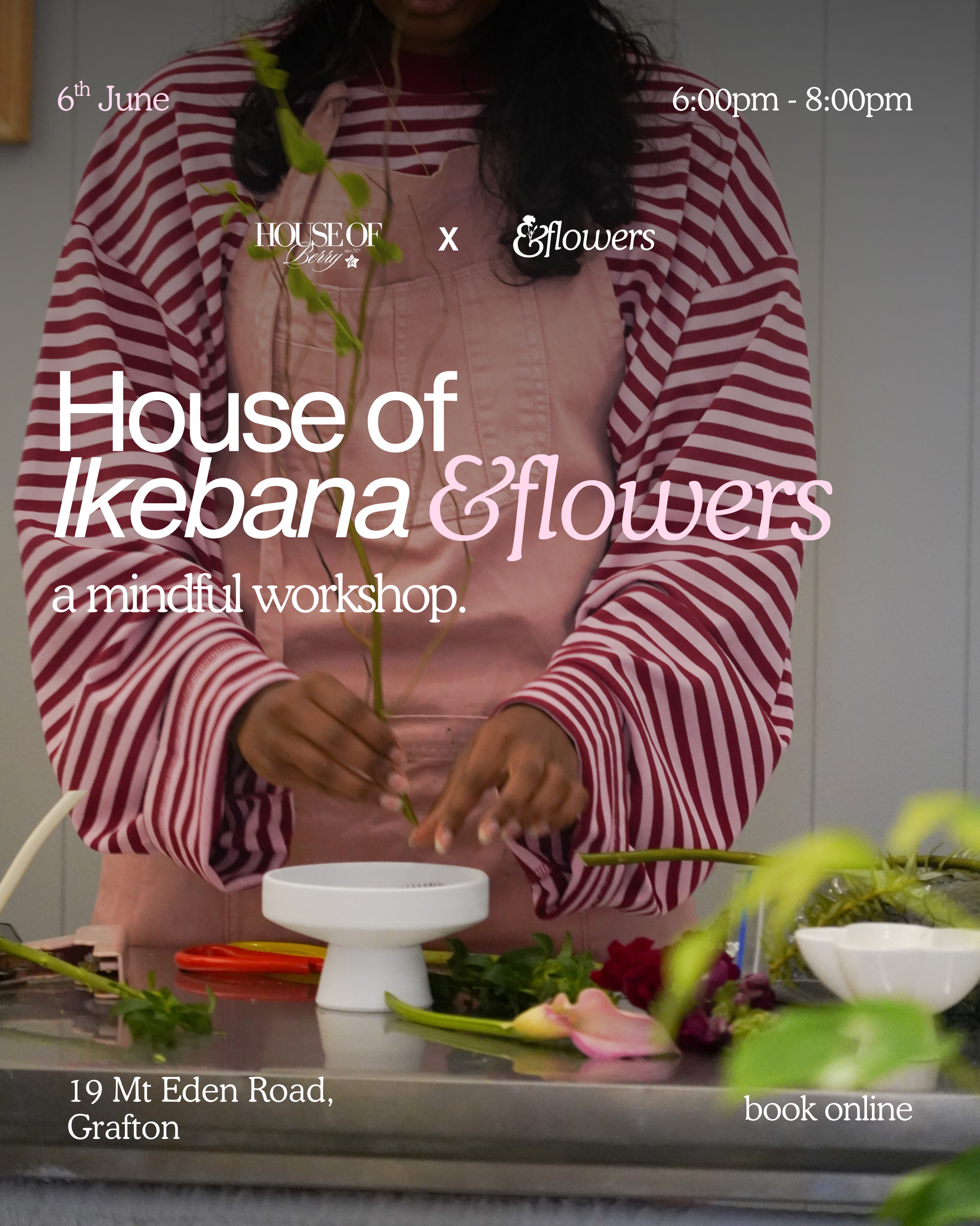 Another ikebana workshop is coming your way!!!
If you already have an ikebana vase and flower frog you can bring that along and get a $20 discount from the ticket price!!! Just flick us an email or a DM 🌸
📍19 Mt Eden Road
🕰️ 6:00pm - 7:30pm
🌸 Ikebana workshop ($50 flower credit)
🥤 @houseofberrynz
🍣 @andsushinz
Book online via link in bio or https://www.andflowersco.com/service-page/house-of-ikebana-flowers-workshop?referral=service_list_widget