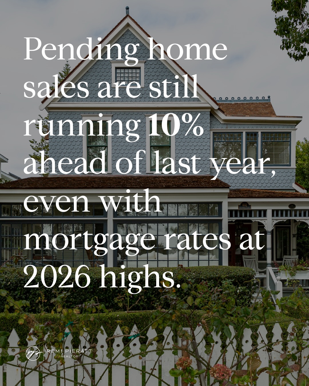 Pending home sales are still running nearly 10% ahead of last year; even with mortgage rates sitting at 2026 highs 📈🏡
Buyer demand continues to stay strong, with pending contracts averaging more than 94,000 per week, marking the strongest May pace we’ve seen since 2022. Even more telling? We’ve now seen four straight weeks of pending sales outperforming 2025 numbers. 👀
As inventory tightens heading into summer, sellers have a unique opportunity to position their homes strategically before peak competition arrives. Tools like Compass Private Exclusives and Coming Soon listings can help generate early interest, build momentum, and create stronger market exposure before a home officially hits the market. ✨
Thinking about making a move this summer? Now is the time to start planning your strategy. Let’s connect and talk about your options. 🔑
Remi Pieratt DRE# 01764378
REALTOR®
📞 619.972.7364
📧 remi.pieratt@compass.com
#RealEstateMarket #PendingSales #CompassCalifornia #SanDiegoRealEstate HomeSellingTips