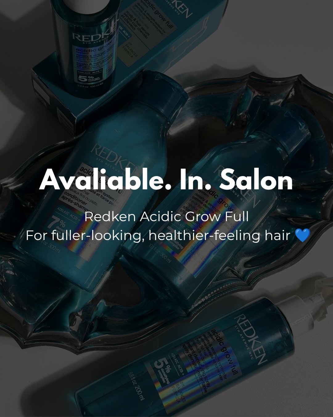 FULLER, HEALTHIER-LOOKING HAIR STARTS HERE 💙✨
We’re loving the new Redken Acidic Grow Full range for clients wanting stronger-feeling, fuller-looking hair without heaviness 👏
Perfect for fine, flat or fragile hair needing a little extra love ✨
Ready to start your healthy hair journey?
Use the link in bio to book your consultation 💌
Image from Redken themselves.
-
-
-
#salon167 #salon167davidlloyd #redken #foryoupage #redken