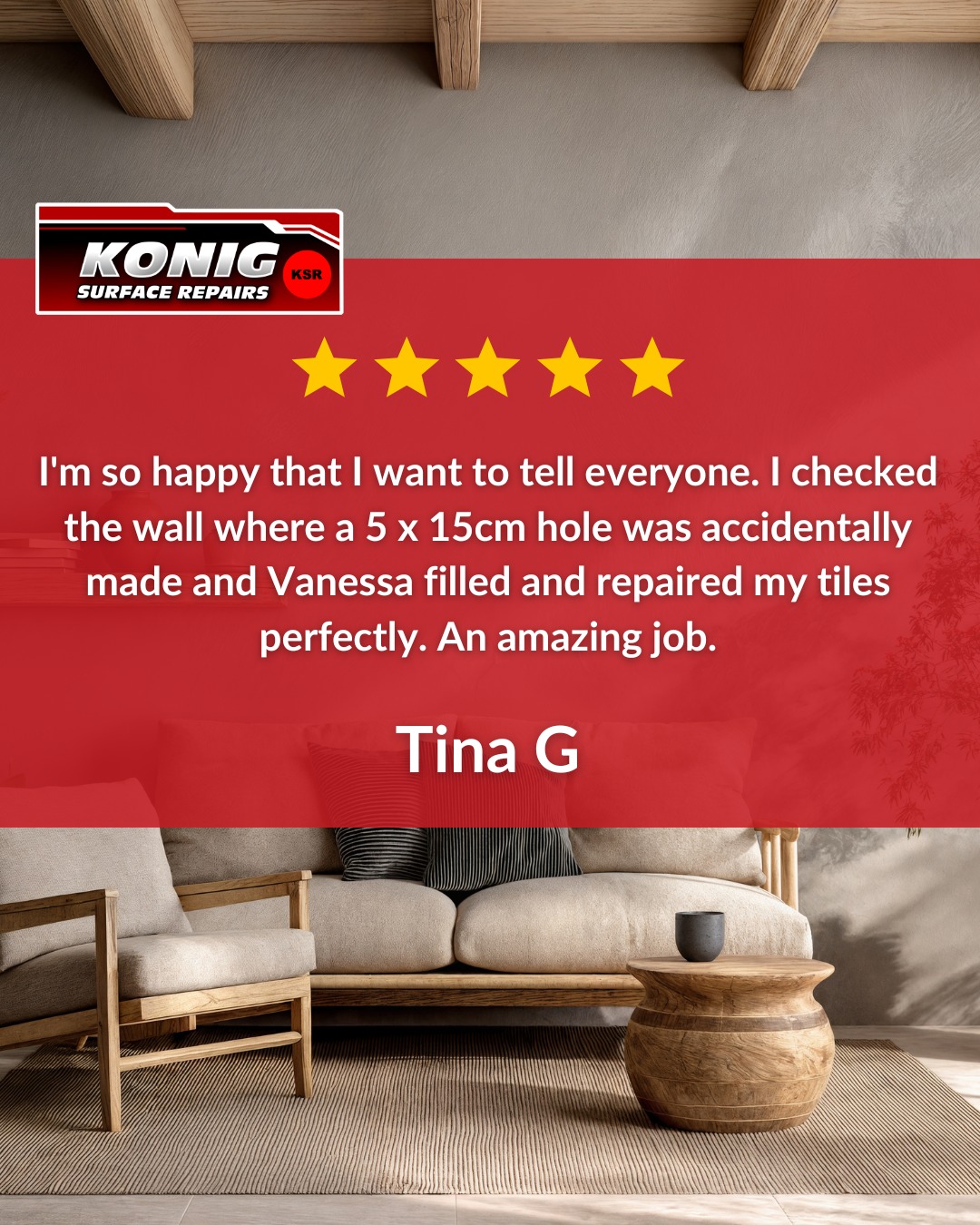 “Im so happy that I want to tell everyone…” ✨
A seamless tile repair by Vanessa — exactly what we aim for every time.
Thanks for the kind words, Tina! 🙌
#surfacerepairs #surfacerepairspecialists #surfacerepairservice #transformations