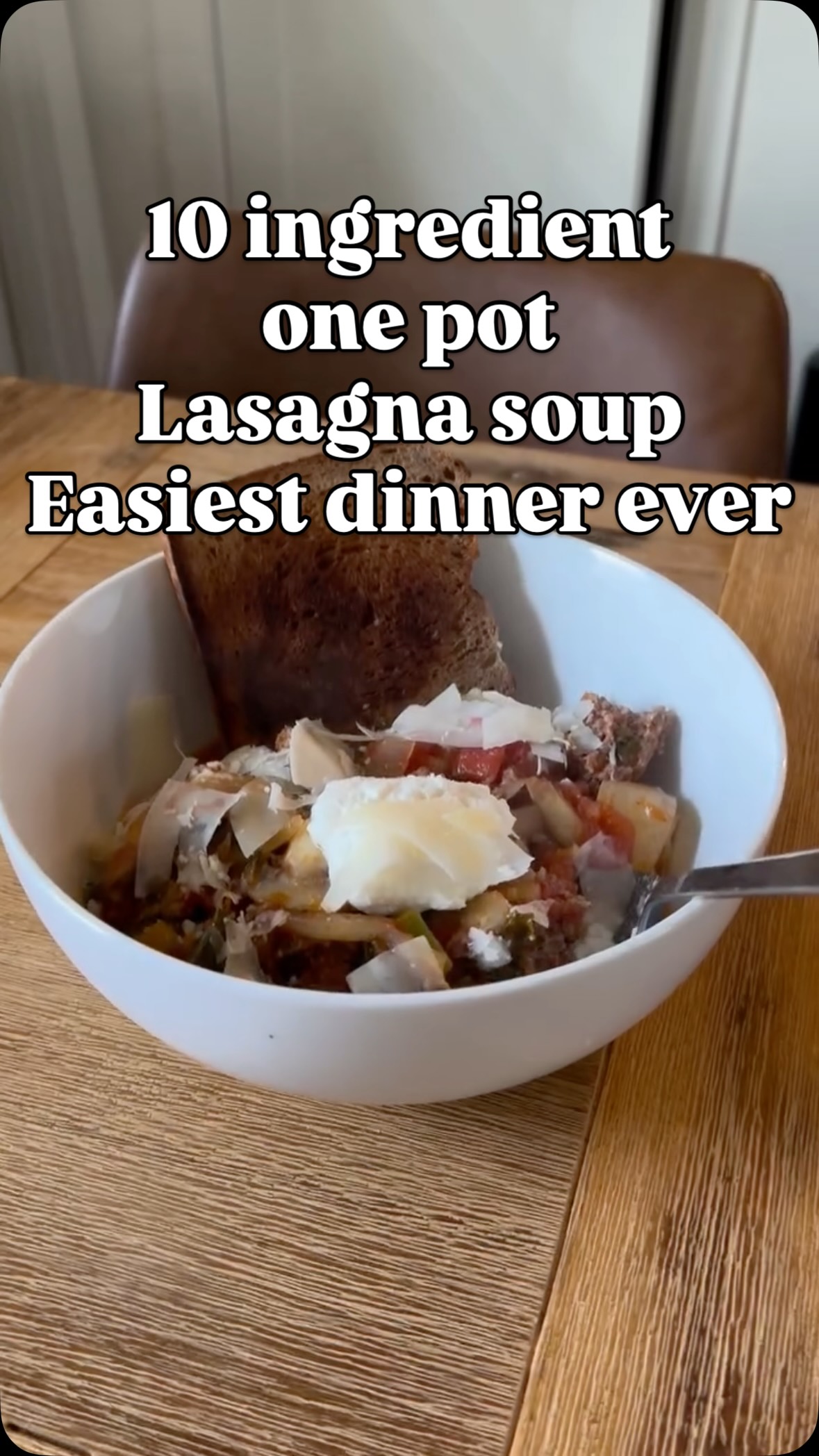 10 Ingredients or Less Deconstructed Lasagna
All the comforting flavors of classic lasagna without the layering, baking, or extra dishes.
Ingredients:
• 1 package Trader Joe’s ground beef
• 1 package hot Italian sausage
• 1 onion, diced
• 4 cloves garlic, minced
• 1 package mushrooms, sliced
• 1 package tomatoes on the vine, diced
• 1 cup kale, chopped
• 32 oz chicken broth
• 1 teaspoon salt
• Pasta of your choice
For Serving:
• Ricotta cheese
• Freshly grated Parmesan cheese
Directions:
1. Set the Instant Pot to sauté mode.
2. Add the ground beef and hot Italian sausage and cook for 2 to 3 minutes, breaking the meat apart as it begins to brown.
3. Add the diced onion, minced garlic, diced tomatoes, sliced mushrooms, chopped kale, and salt.
4. Pour in the chicken broth and stir to combine.
5. Secure the lid and cook on High Pressure for 10 minutes.
6. While the sauce is cooking, boil your pasta according to the package instructions.
7. Serve the hearty meat and vegetable mixture over the cooked pasta.
8. Top with a generous dollop of ricotta cheese and a sprinkle of freshly grated Parmesan.
This easy one-pot meal has all the rich, hearty flavors of lasagna in a simplified weeknight version that comes together with minimal effort and maximum comfort.
#Traderjoes #traderjoesobsessed #easydinnerideas #traderjoesrecipes #lasagnasoup