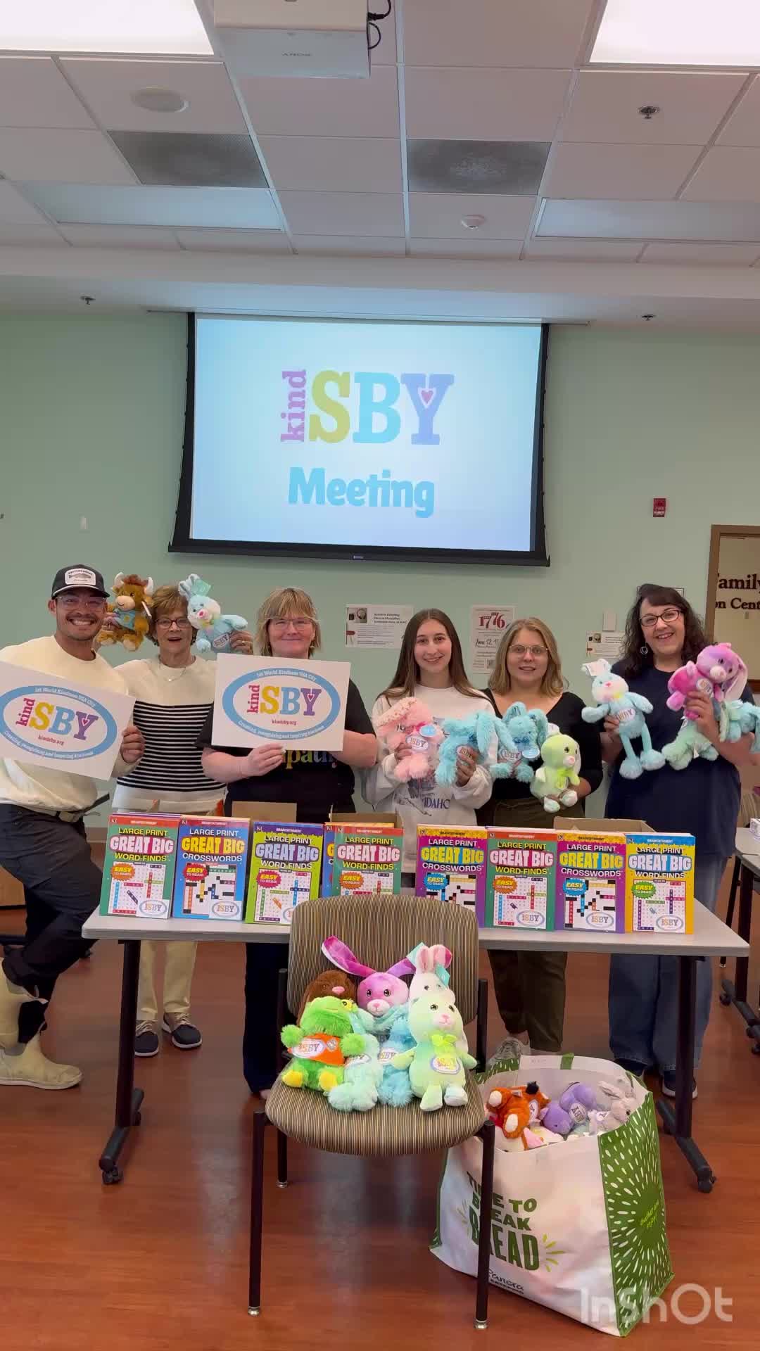 If you ever wondered what nonprofit work looks like behind the scenes… apparently it involves holding stuffed animals, laughing uncontrollably, and organizing hundreds of crossword books. 😂🧸📚
Today we packed 840 crossword puzzle books for Meals on Wheels recipients and 153 stuffed animals for Dove Pointe day program attendees and loved every minute of it.
This is what the 100 Acts of Kindness campaign is all about: small acts of kindness to help remind people they matter. 🌟
To get involved, go to kindsby.org/donate 🩷💛💙💜