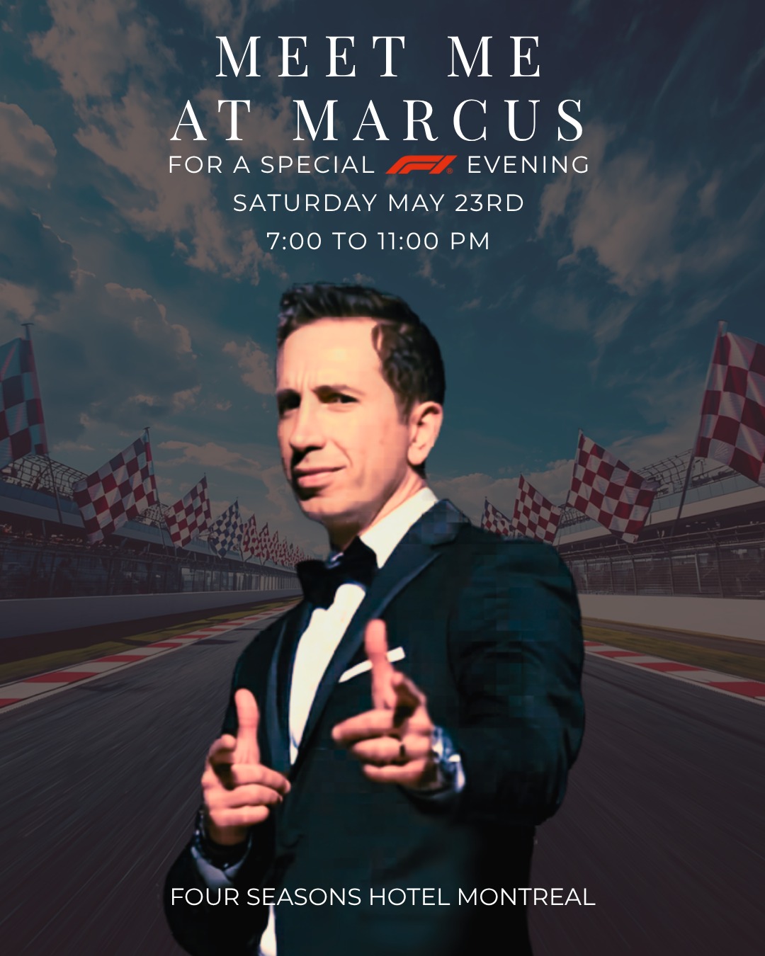 Join me for a special Formula 1 weekend evening at Marcus, Four Seasons Montreal,
Saturday, May 23rd, 7:00 PM – 11:00 PM
An elegant night of live crooner classics, and F1 weekend energy in the heart of Montreal.
.
Photo credit @zarasnapshots
.
#F1Montreal #CanadianGP #MontrealGrandPrix #MontrealEvents #Formula1Weekend