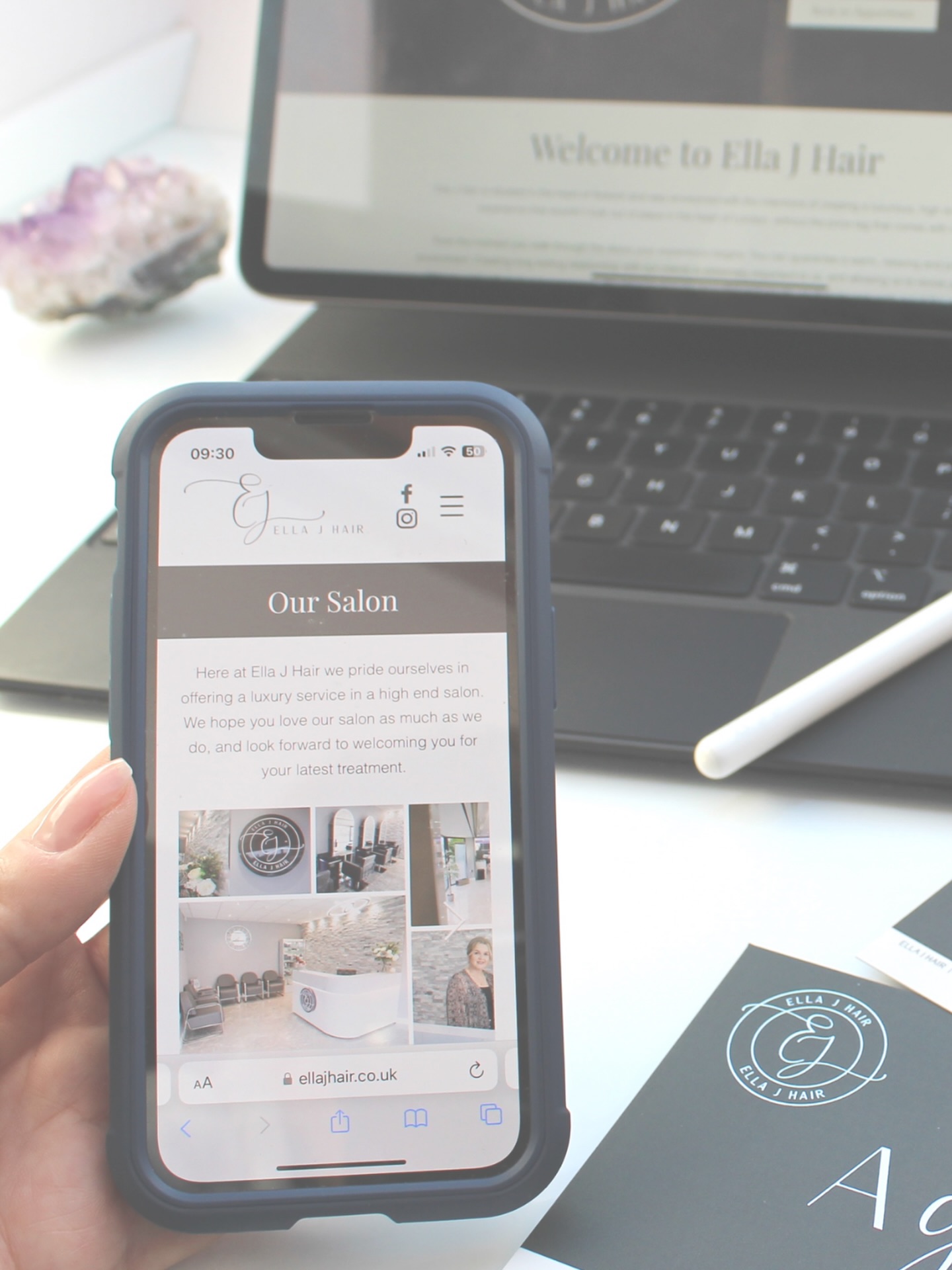 Did you know I also offer website design?
If you are looking to improve your online presence or need to share more information on your business, a booking system or online shop please drop me a message 📲