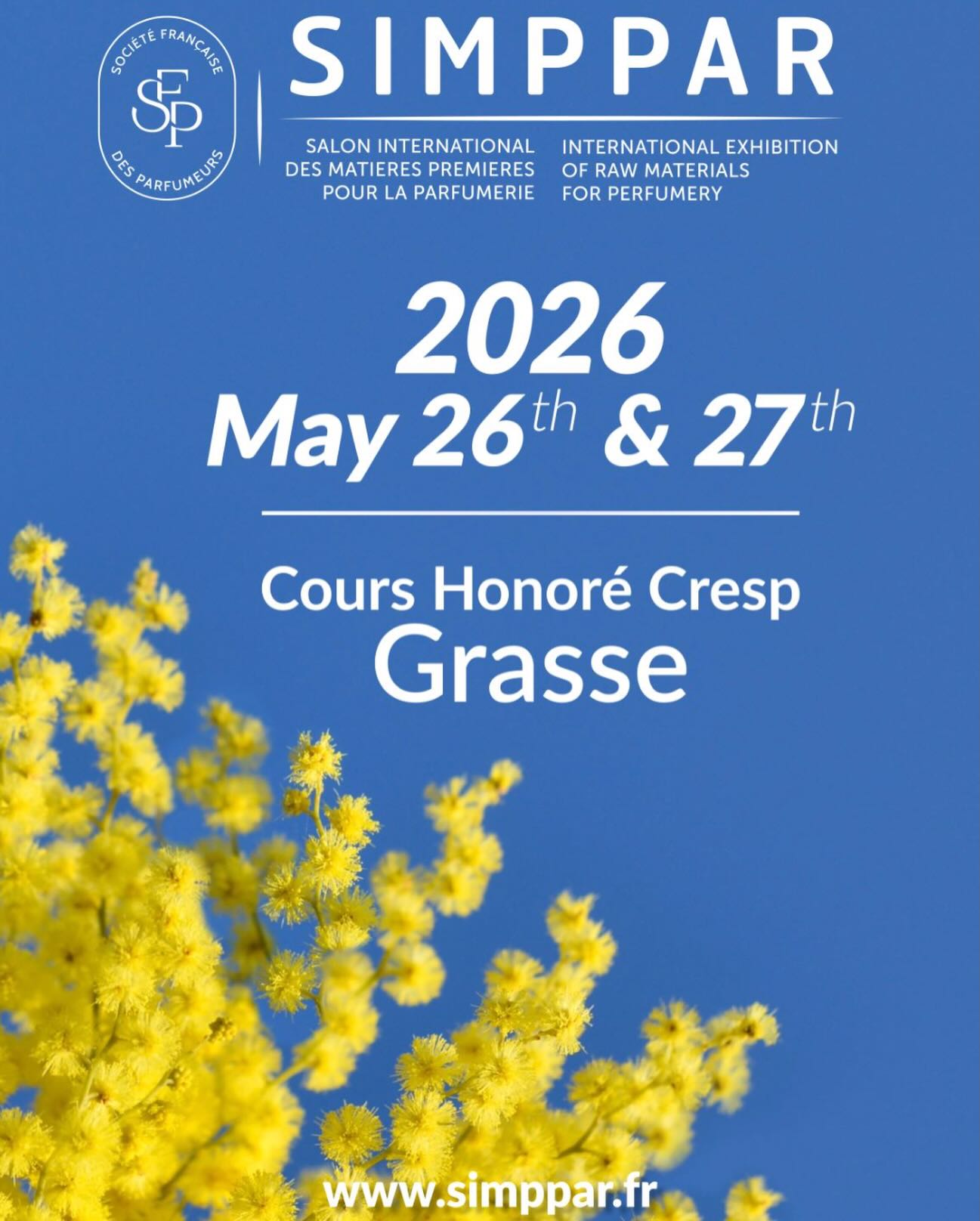 Our co-VP Delphine Perdon Rupnow is heading to SIMPPAR in Grasse next week!
She is looking forward to connecting with the fragrance community, discovering new inspiring ingredients to bring back for her own beautiful projects and championing our World Perfumery Congress 2026!
Be sure to say hello!
#Perfumery #Fragrance #WPC2026 #WorldPerfumeryCongress