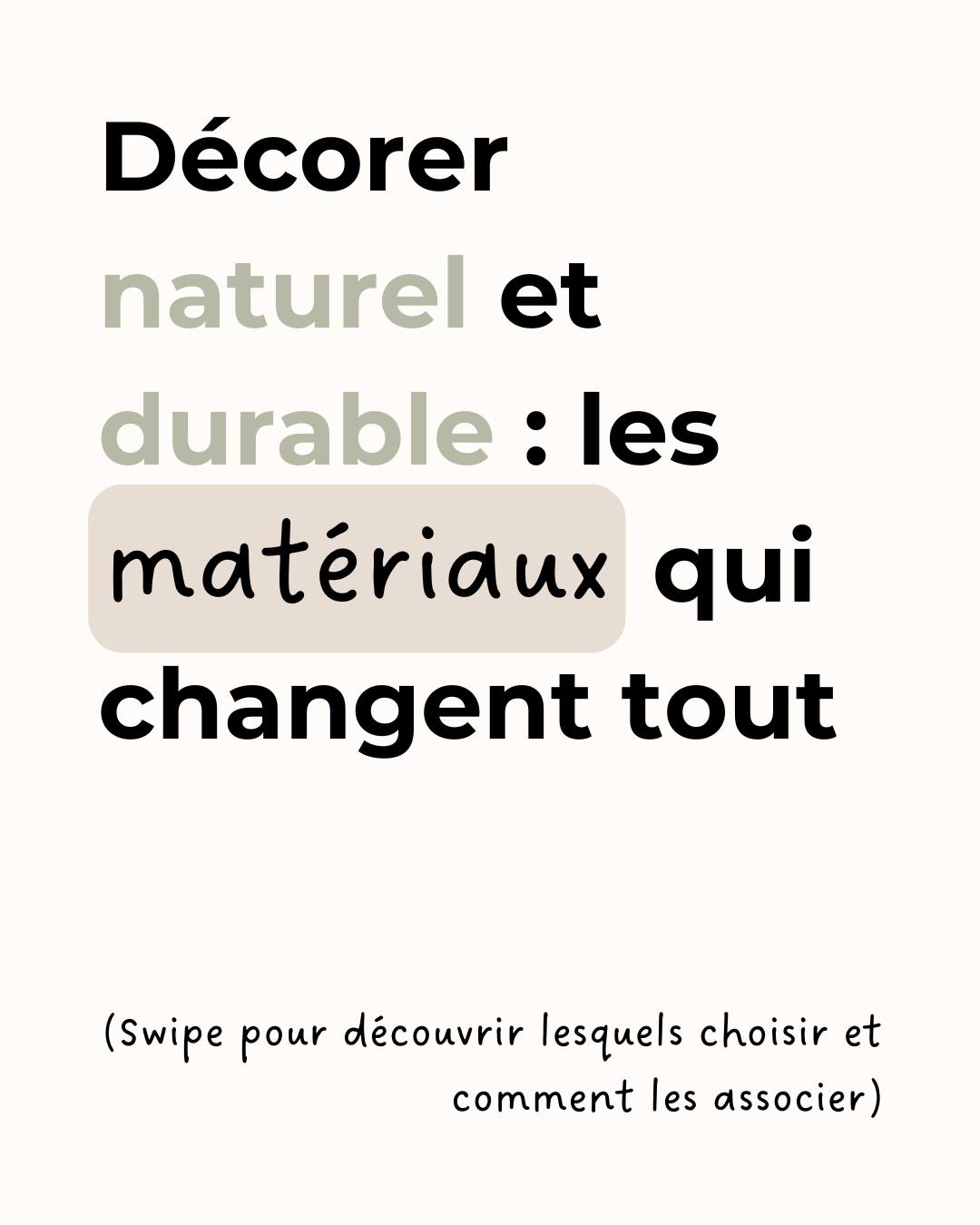 La Fête de la Nature, c'est du 20 au 25 mai. Et si on en profitait pour ramener la nature chez nous, pour de vrai ?
Pas juste une plante verte dans un coin mais des matériaux qui durent et respirent. En bref des matériaux qui font du bien.
Bois, lin, rotin, pierre, terre cuite... Dans ce carrousel, je vous explique lesquels choisir et comment les associer sans surcharger votre espace.
Swipe 👉
© Envies d'Intérieur, Christèle Drui - Toute reproduction interdite
