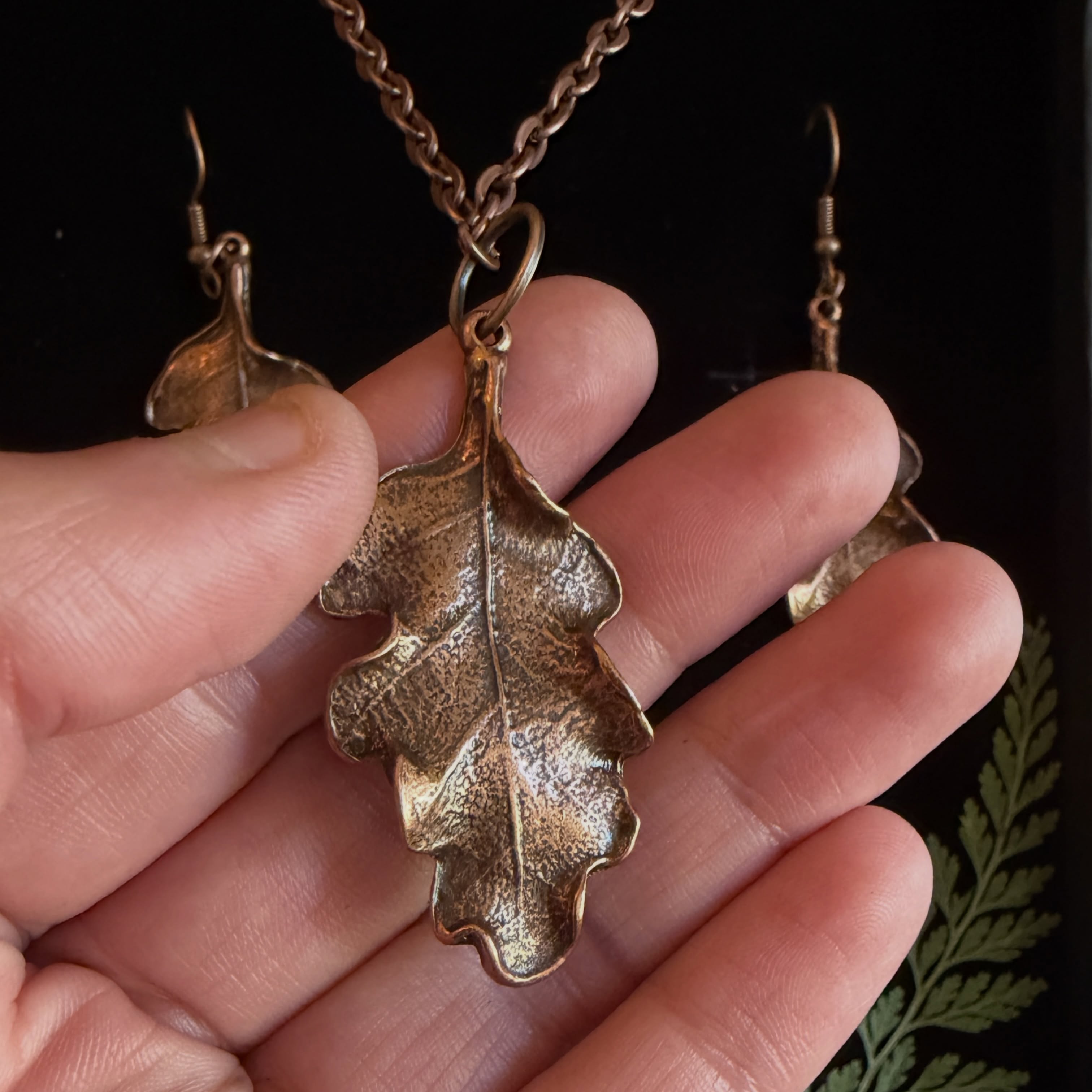 New oak leaf jewellery set just landed in my shop! Check it out 😍 Perfect gift for any pagan!