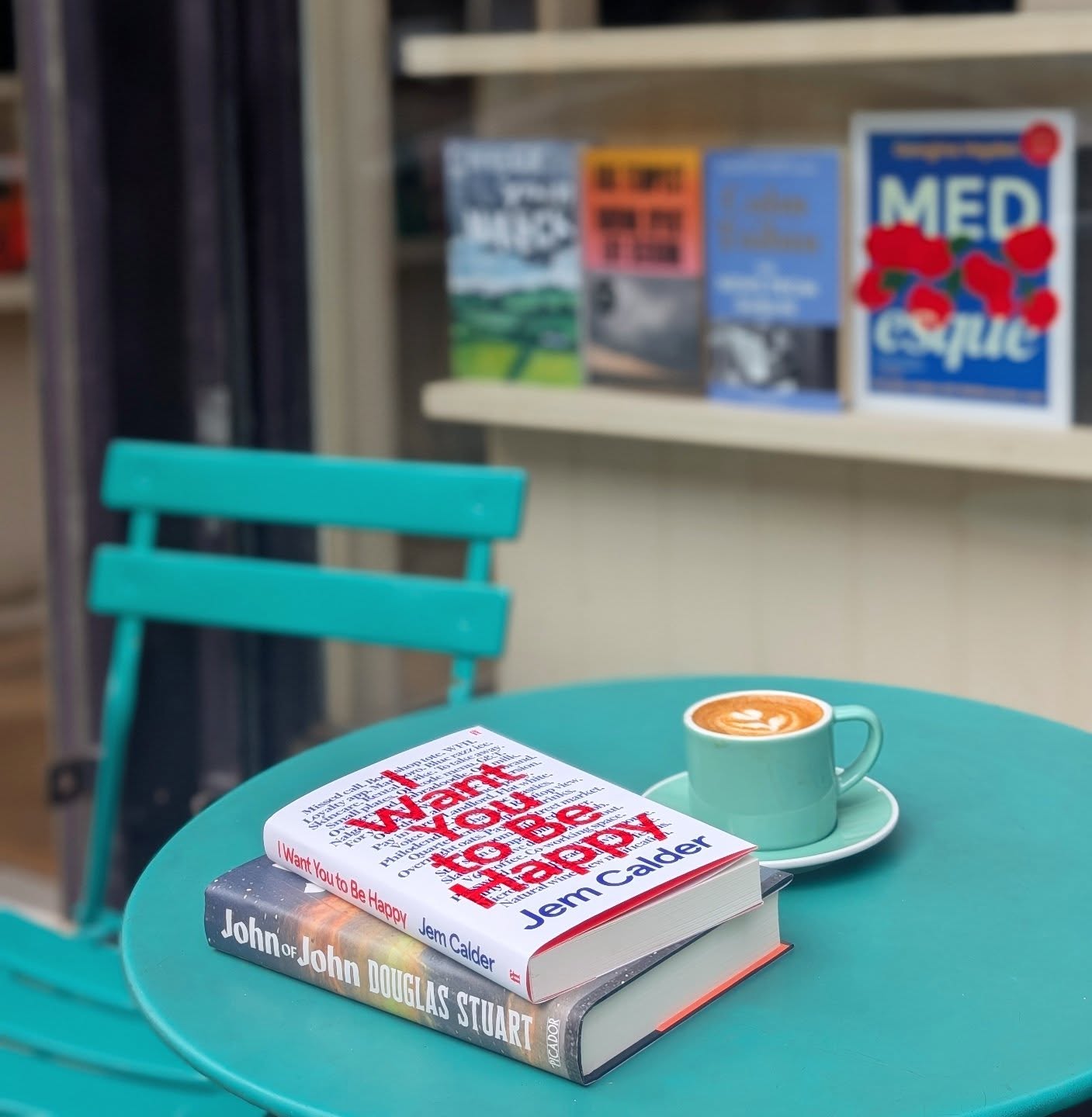 Today is publication day to two of our favourite novels of the year so far!
🏴 John of John by Douglas Stuart - the Booker Prize winning author of Snuggle Bain and BookBar BookClub favourite Young Mungo returns with his best book yet. Set on the Isle of Harrks as a young queer man returns from Glasgow to spend time with his aging grandmother, this is a stunning novel about fathers and sons, the legacy of repression, community, love and friendship. It's beautifully plotted, with characters you'll adore.
☕✍️ I Want You To Be Happy by Jem Calder - A 30-something man meets a 20-something woman in East London and embark on an ill-advised, uncommunicative relationship. It reminded us of why everyone went wild for Normal People, with the spare and emotionally observant writing style, but the relationship dynamic of Cleopatra and Frankenstein, and the Londony vibes of Evenings and Weekends, and even the wry and knowing social observance of Vincenzo Latronico's Perfection. Chuck reminded me at times of Dolly Alderton's narrator in Good Material (infuriating and very real), but despite all these comparisons, it never feels generic or exhausted. Sharp writing that we know will be the book to be seen with in East London parks this Summer. We've also got limited snazzy editions while they last!
Congratulations to these two talents writers!
Come and get your copies today! We're open until 9pm in Islington and 6pm in Chelsea.