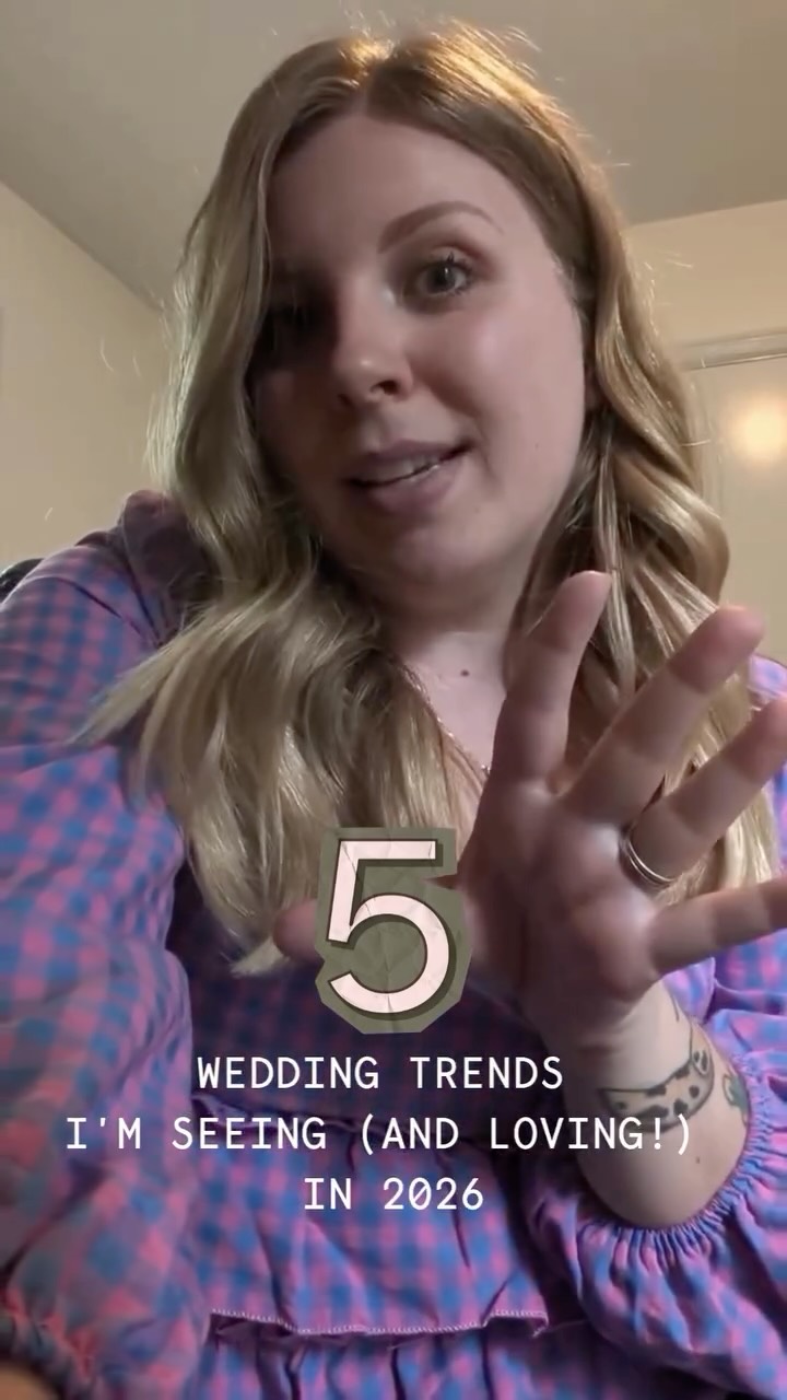2026 wedding trends I’m seeing and loving.
But also, do whatever you want and I’ll personally fight the haters for you.💋