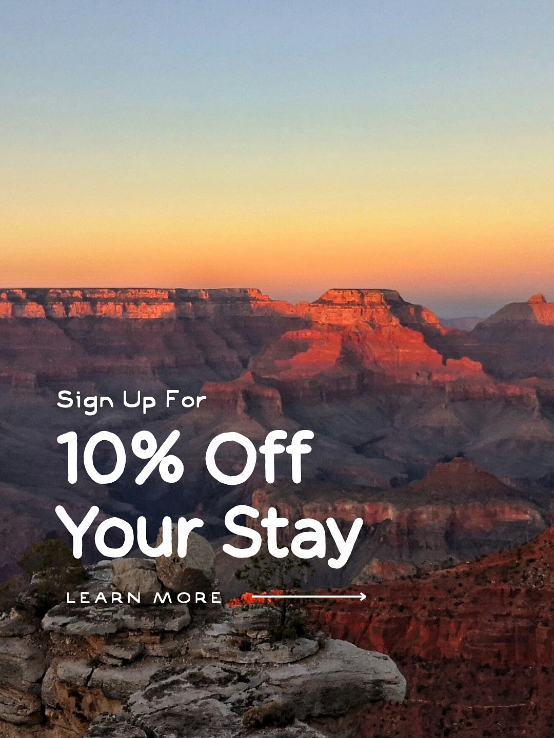 Where wilderness meets wonder, near The Grand Canyon- save 10% on your next stay. ✨
Here’s how to claim your offer:
1️⃣ Click the link in our bio
2️⃣ Sign up for our email list
3️⃣ Check your inbox for your exclusive 10% off code
4️⃣ Use your code when booking a stay of 2+ nights on outpostgrandcanyon.com
Your next adventure is closer than you think 🚐