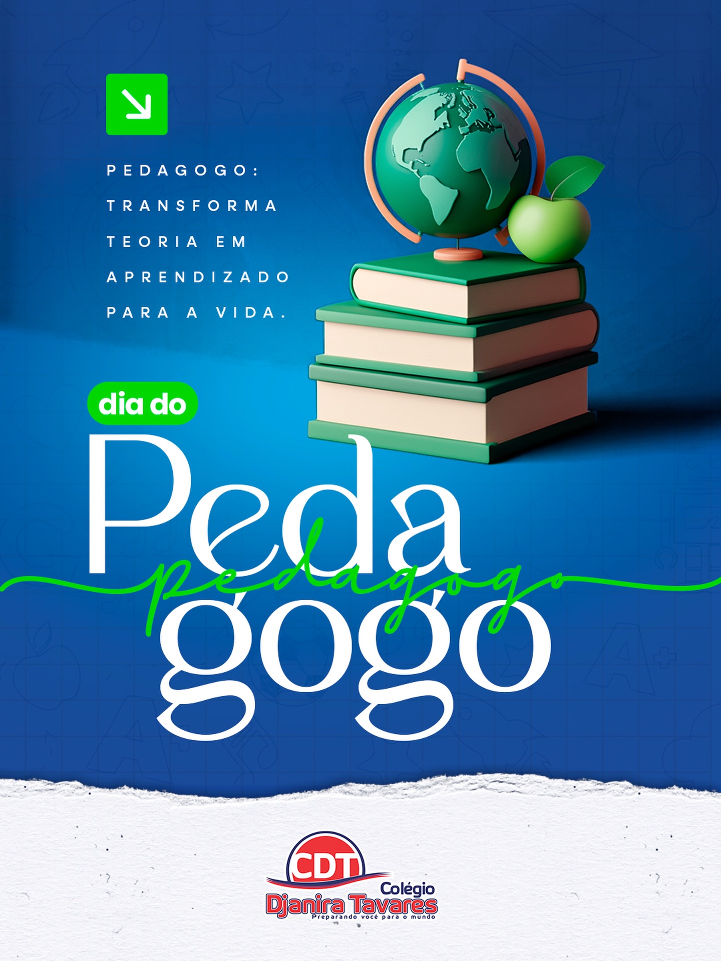 Celebramos quem transforma o ensino em acolhimento, inspiração e aprendizado todos os dias. ✨📚
Neste Dia do Pedagogo, homenageamos aqueles que dedicam seu talento a construir caminhos, despertar sonhos e fazer da educação um lugar de crescimento e afeto. 💙❤️
